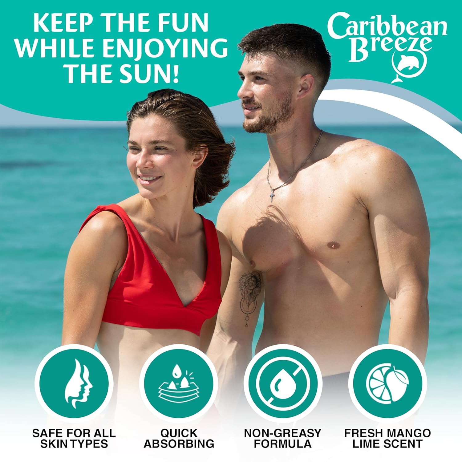 Reef Safe SPF 30 Mango Lime Scent Sunscreen Lotion 4 Oz Water Resistant - Image 5