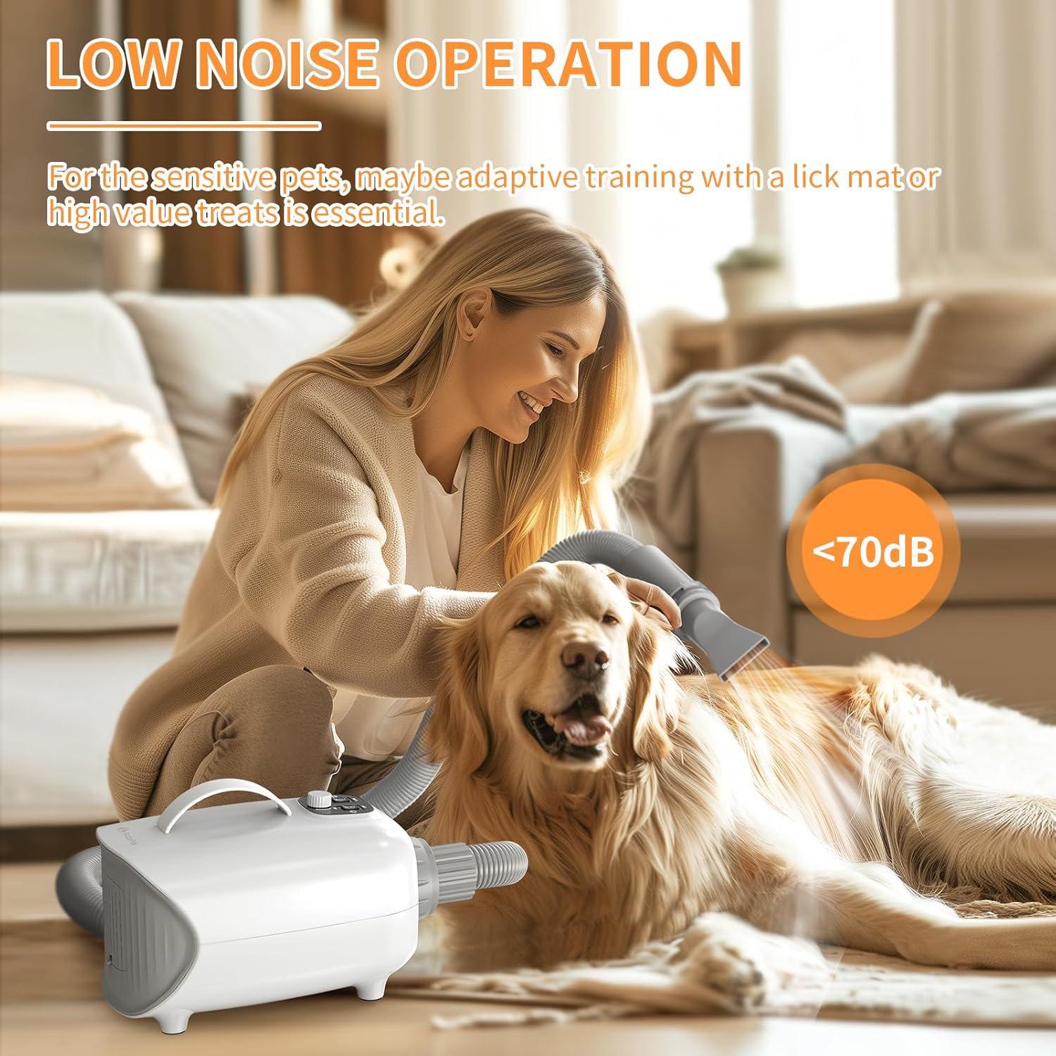 FuzzyPal High Velocity Pet Dryer 150 MPH Airflow 3 Nozzles Included - Image 2