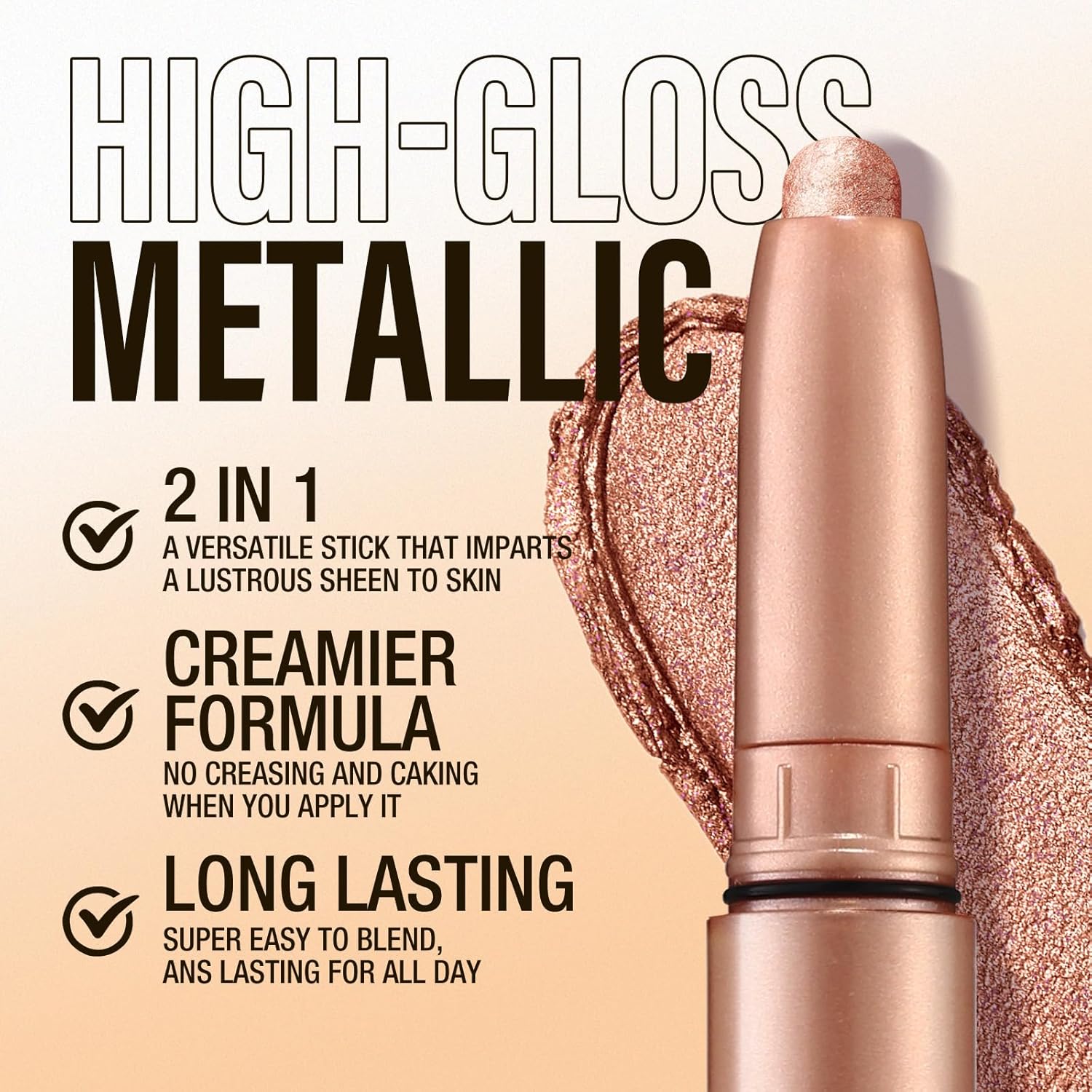 LANGMANNI 6 Piece Waterproof Creamy Eyeshadow Stick Set Long-Lasting Colors for Women - Image 6