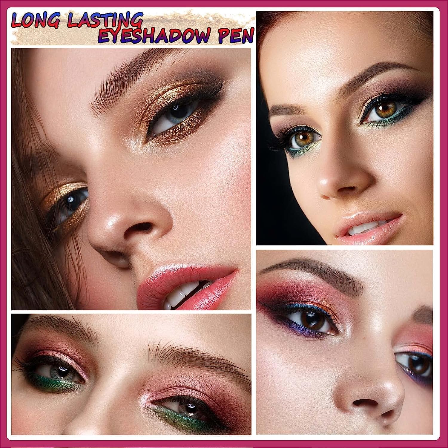 Waterproof Cocoa Brown Shimmer Eyeshadow Stick with Built-in Sponge Brush 0.12 oz - Image 6