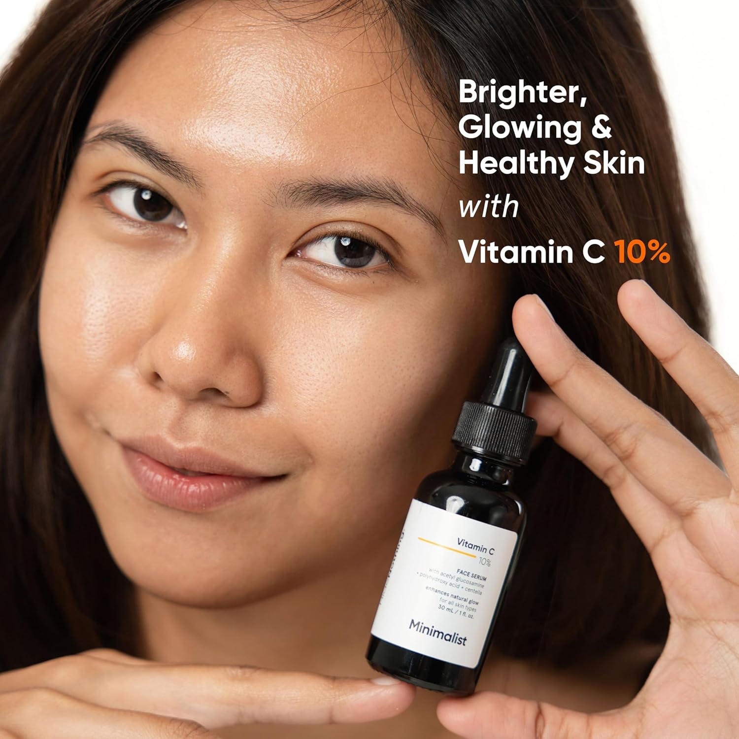 Brightening Hydrating Minimalist 10% Vitamin C Serum for All Skin Types, 1 Fl Oz - Image 7