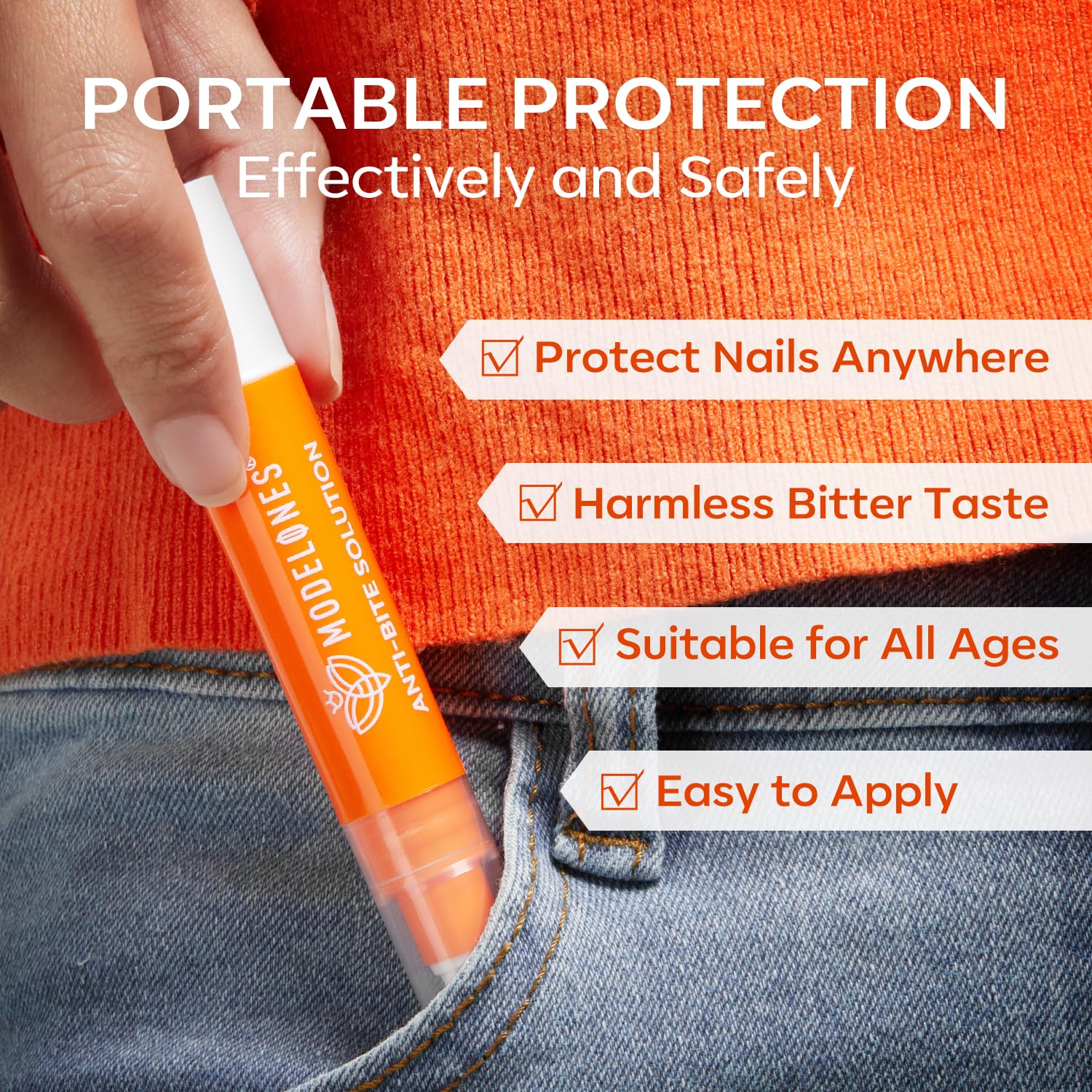 Modelones Kids Nail Biting Treatment Pen 0.48 fl oz Quick Dry Bitter Polish - Image 5