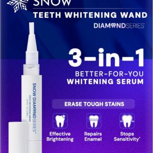 SNOW DiamondSeries Wand - Strengthens Your Teeth by Repairing and rebuilding Enamel While You whiten - Travel Size 2 ml