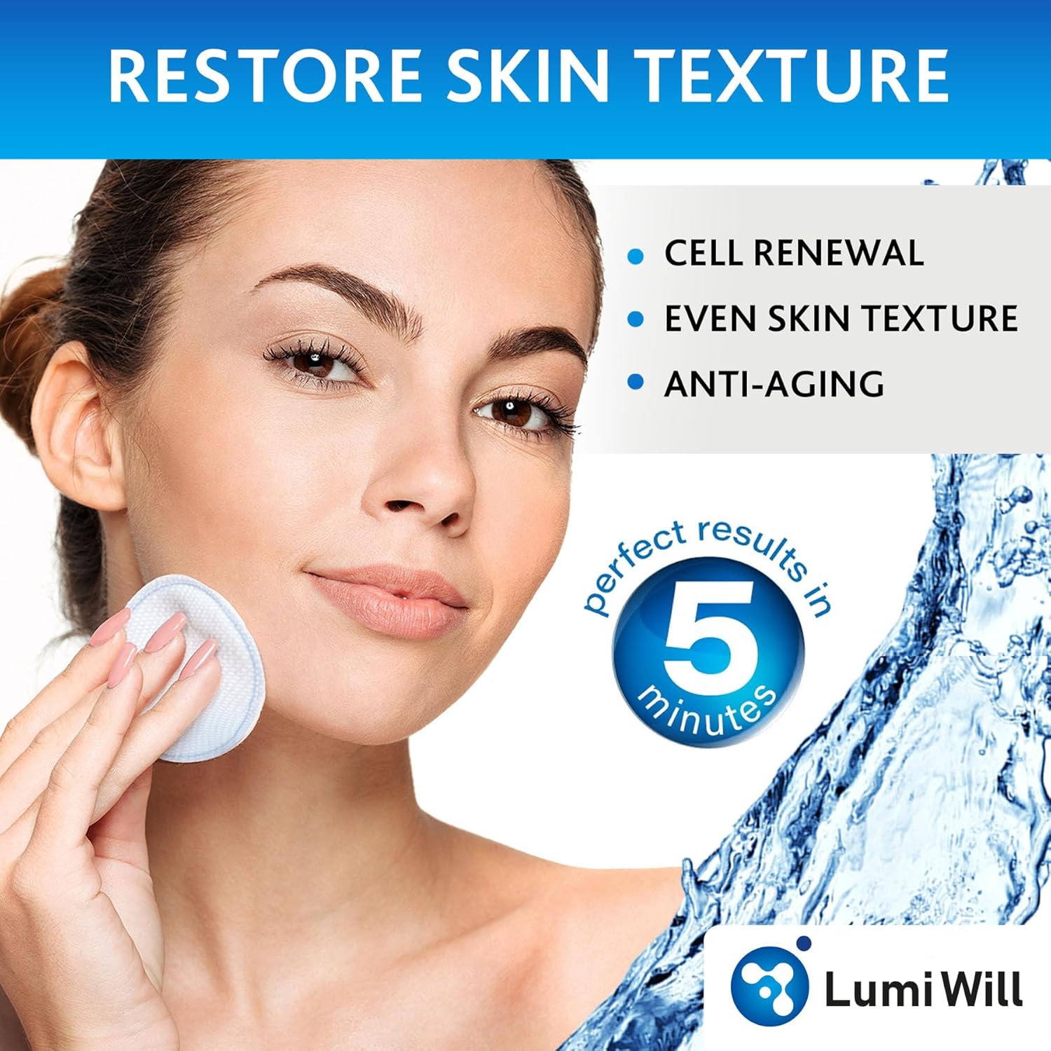 Glycolic Acid Exfoliating Pads with Vitamins B5, C, E & Menthol 50 Count for Acne Anti-Aging - Image 6