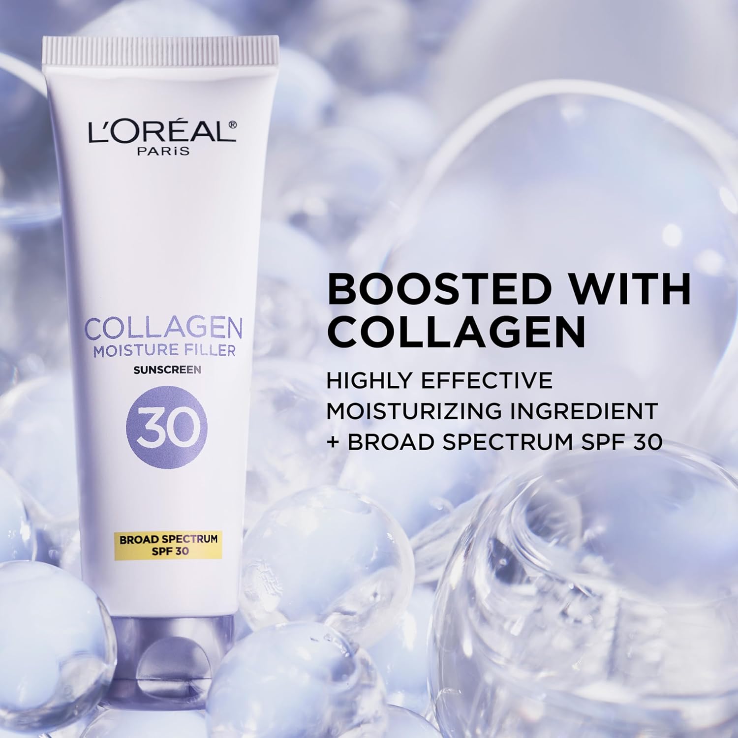 L'Oreal Paris Collagen Moisture Filler Face Cream 1.7 oz SPF 30 with Serum Sample - Image 4