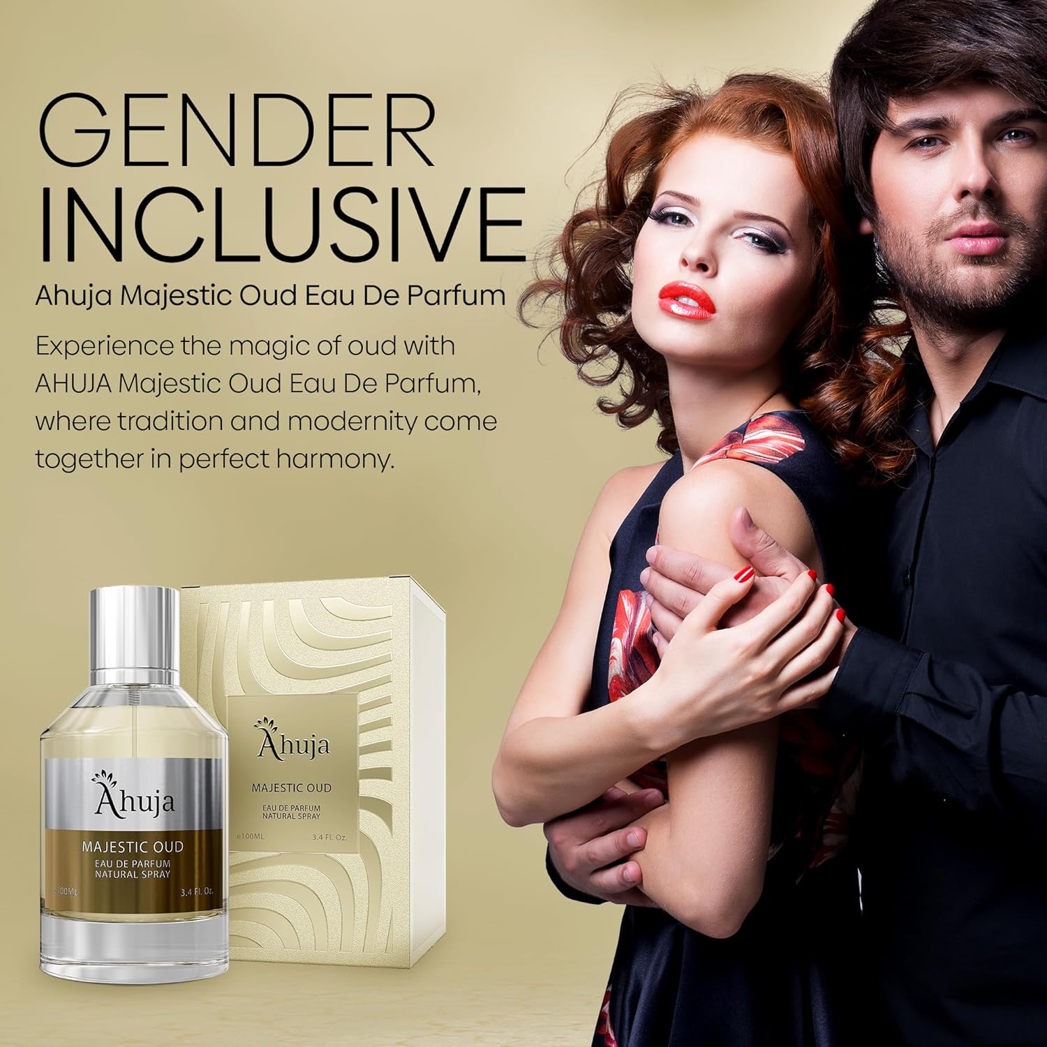 AHUJA Majestic Oud Eau De Parfum 3.4 fl oz Unisex Fragrance for Men and Women - Image 7