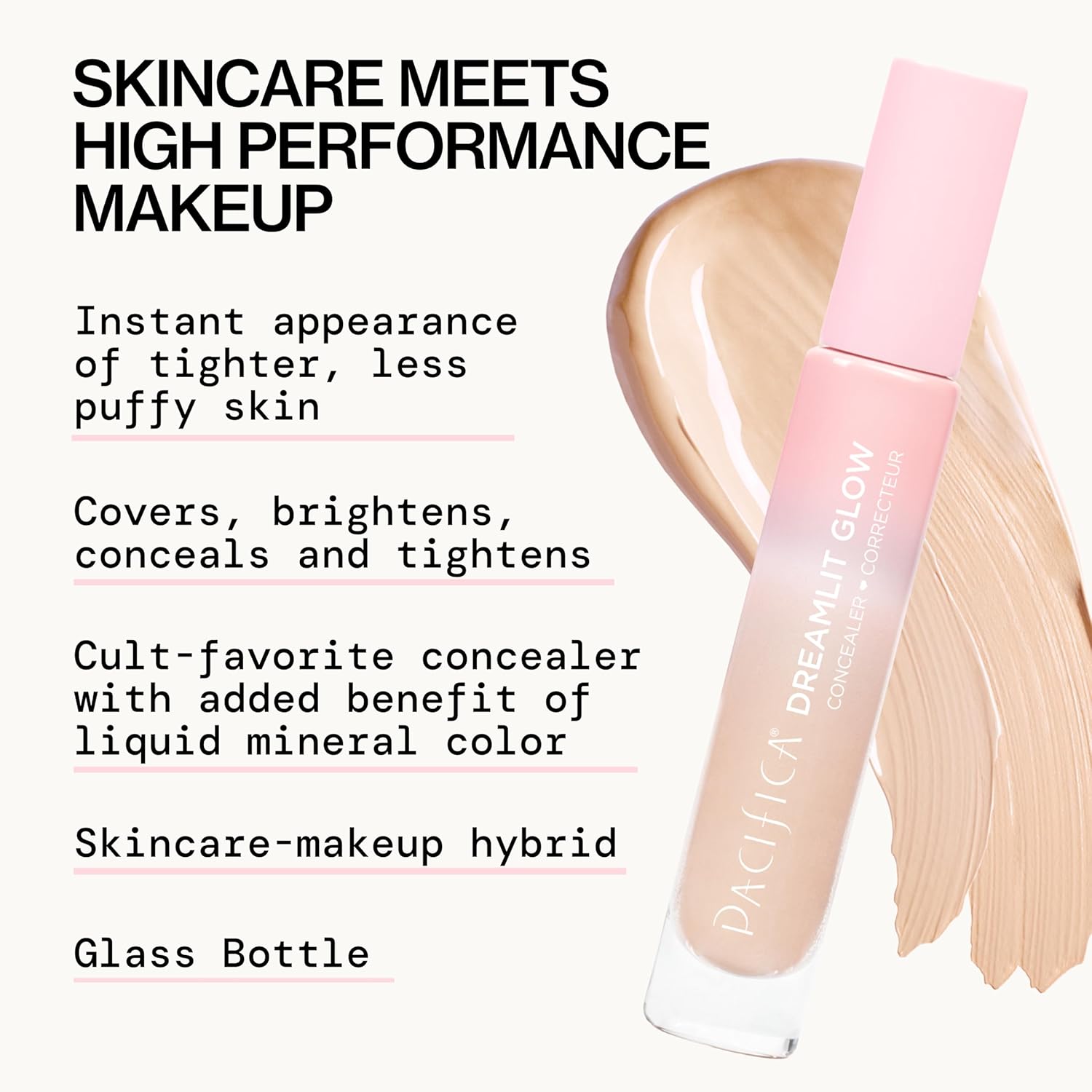 Pacifica DreamLit Glow Squalane Full Coverage Concealer for Dark Circles 0.3 oz Vegan - Image 4