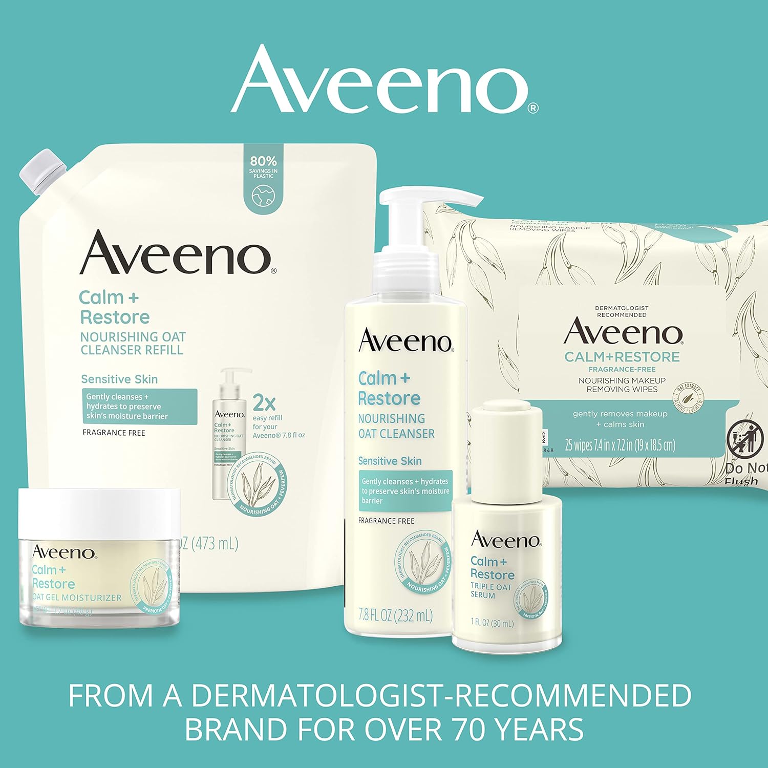 Aveeno Calm + Restore Nourishing PHA Facial Exfoliator Sensitive Skin Fragrance-Free 4 fl. oz - Image 6
