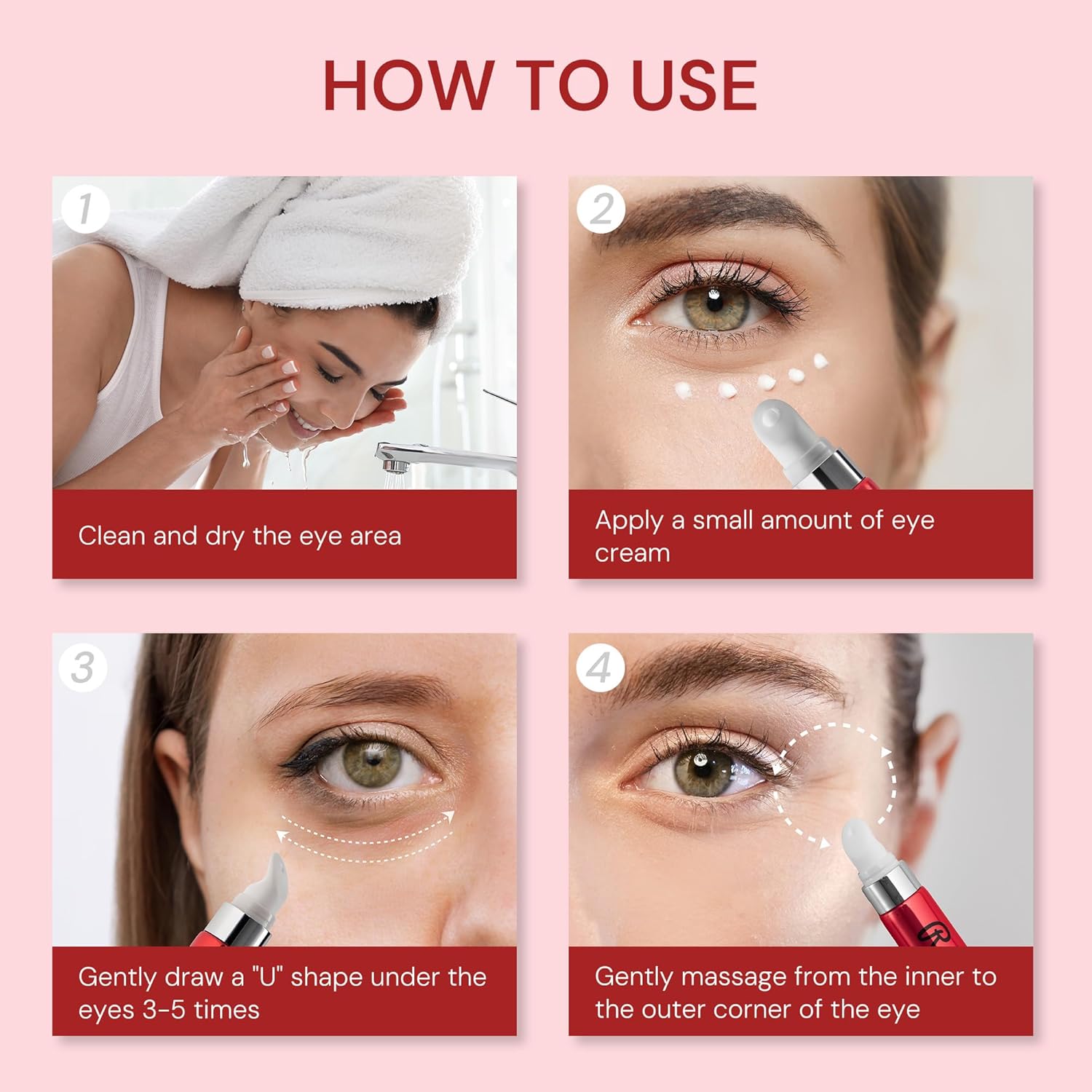 Retinol Polypeptide Anti-Aging Eye Cream for Wrinkle and Dark Circle Reduction 0.85 Fl Oz - Image 6