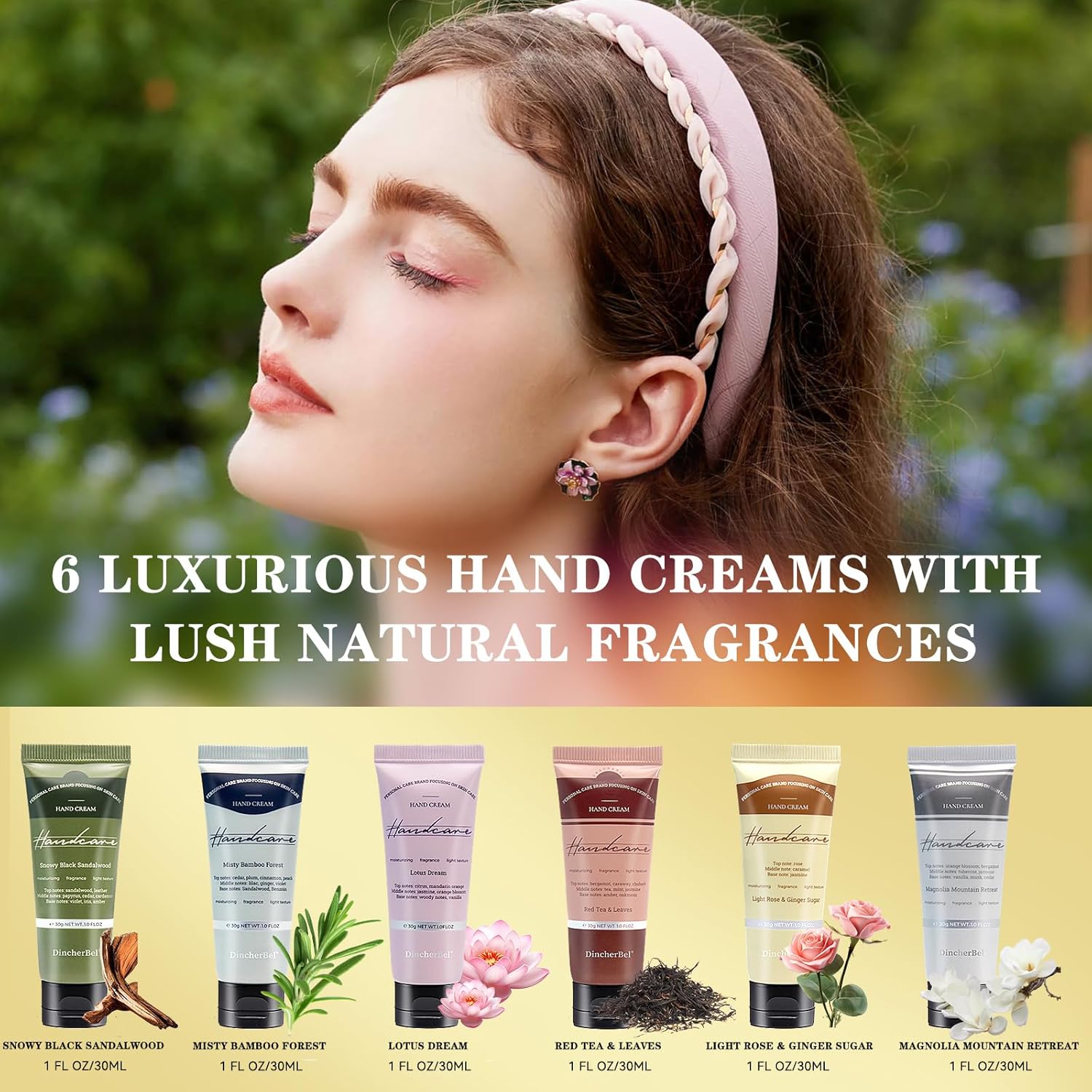 Luxurious Scented Hand Lotion Gift Set, 6 Travel Size Creams for Dry Skin, 1.0 oz Each - Image 2