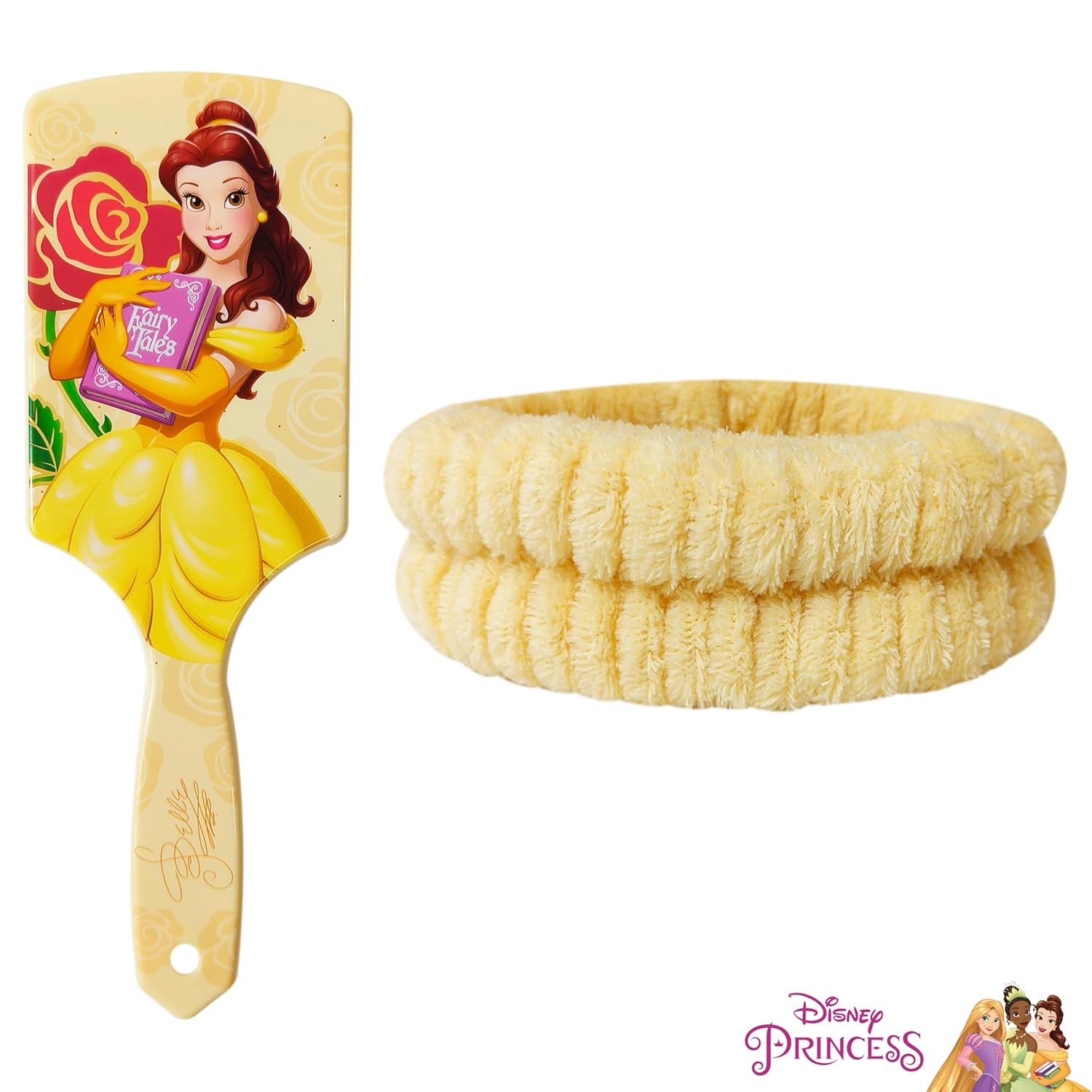LUV HER Disney Bella Girls Hair Brush and Spa Headband Set for Ages 3+ - Image 2