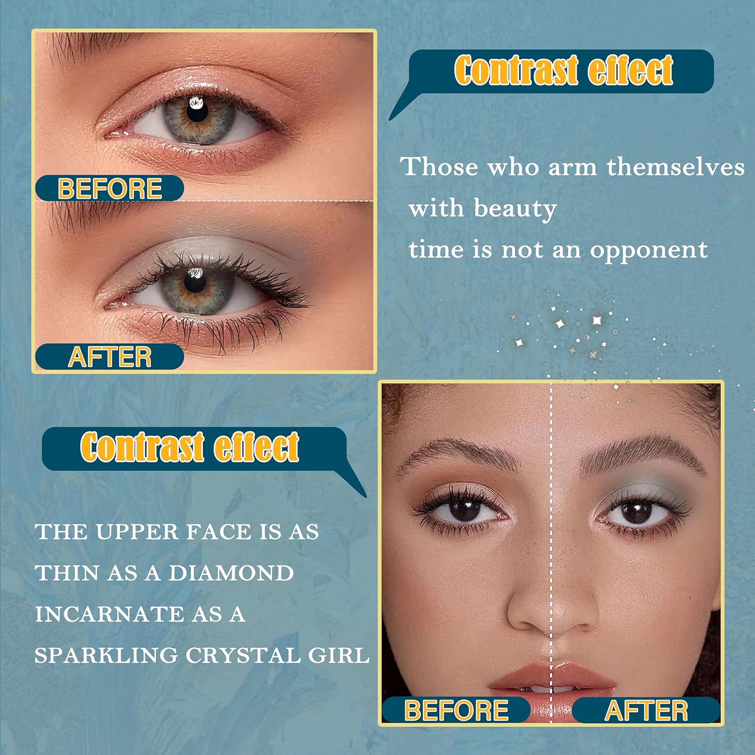 9 Color Smoky Eyeshadow Palette with 3 Brushes Waterproof Long Lasting High Pigment - Image 3