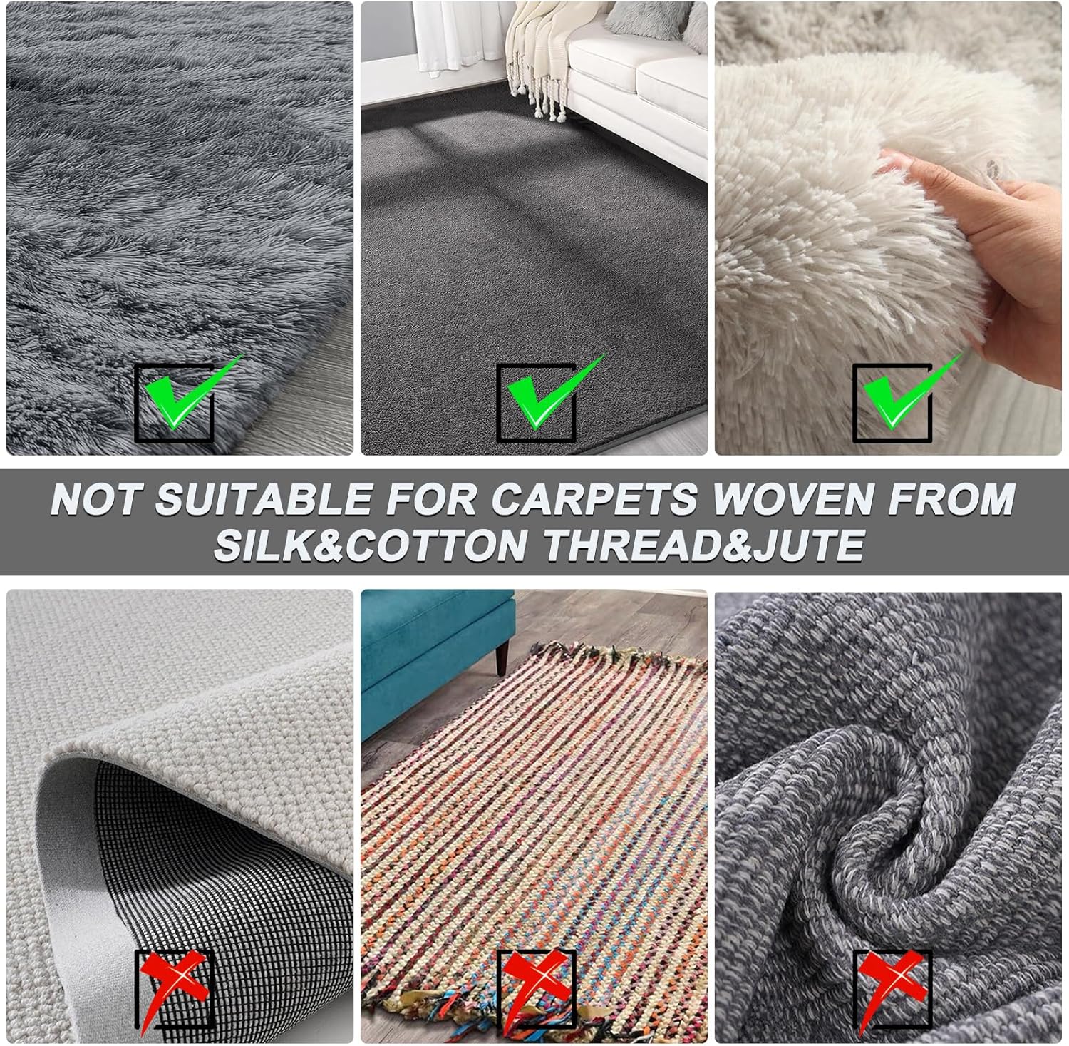 B-Land 60-Inch Adjustable Carpet Rake for Effortless Pet Hair Removal on Rugs and Mats - Image 6
