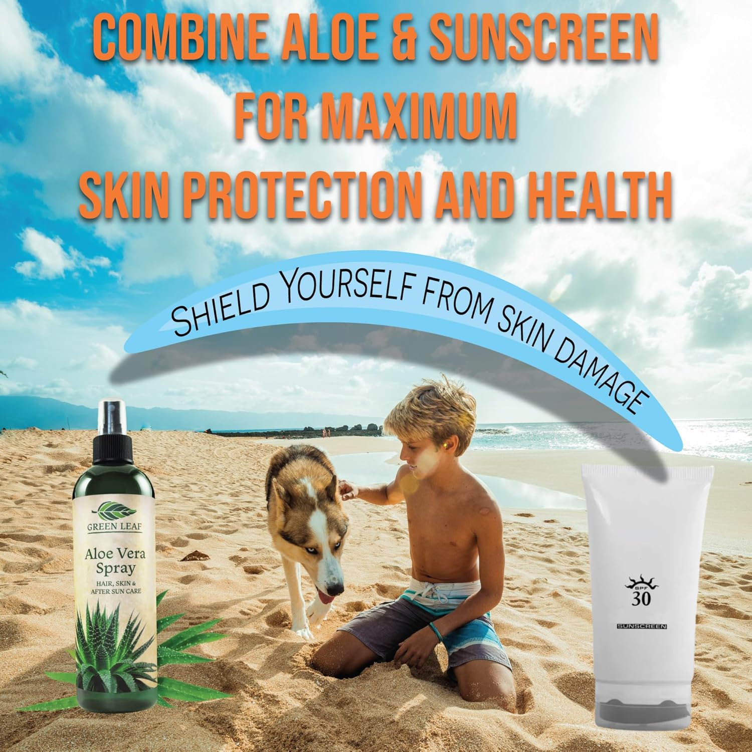Green Leaf Naturals 12oz 99% Cold-Pressed Aloe Vera Spray with Vitamins C, E, A for Skin, Hair, Sunburn Relief - Image 9