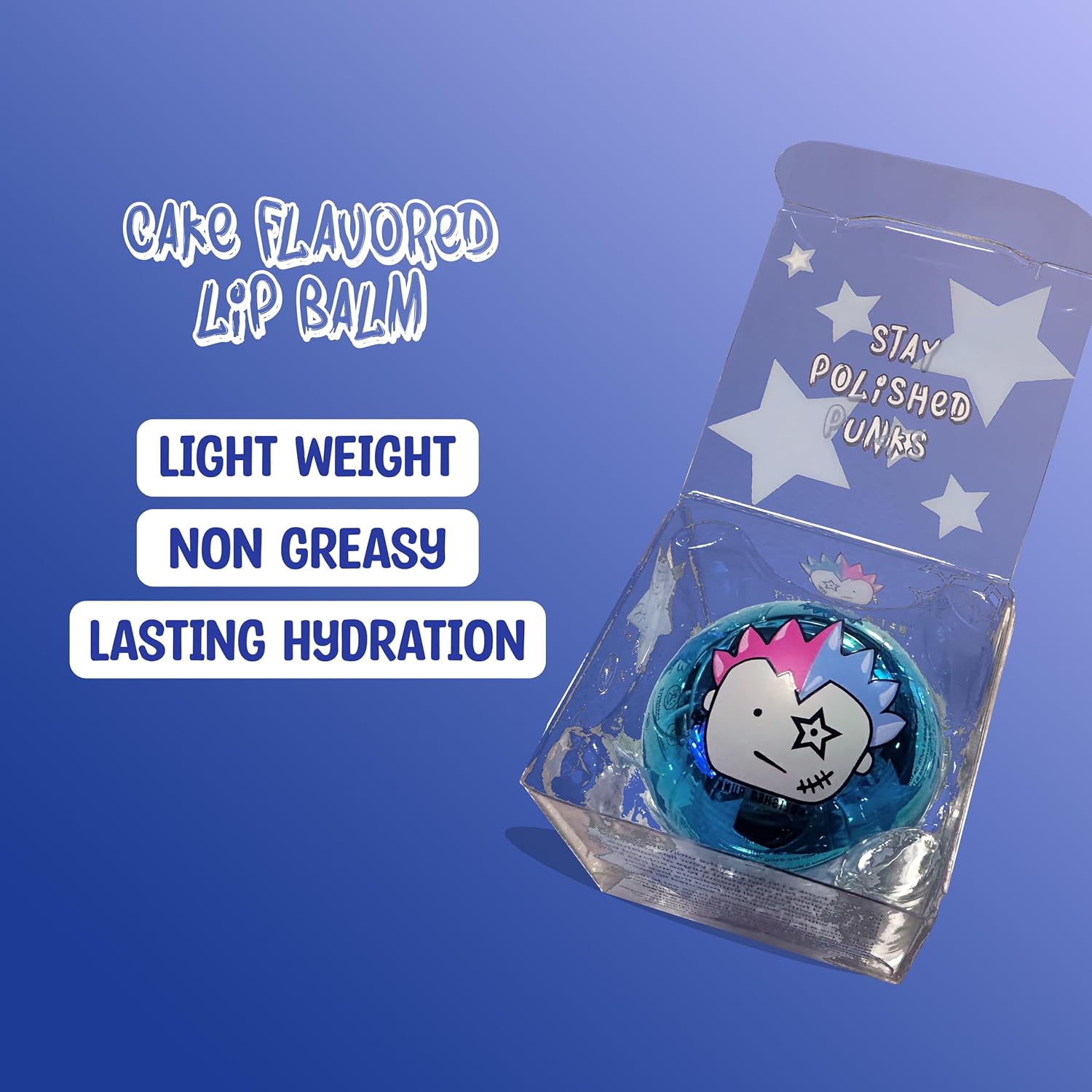 Moisturizing Twist-Off Ball Lip Balm for All Ages, Travel Size, Cake Flavor - Image 2