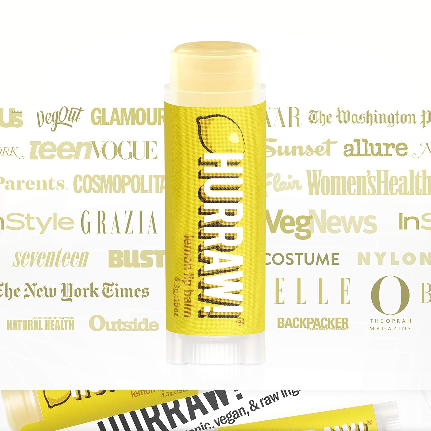 Hurraw Organic Vegan Cruelty-Free Lemon Lip Balm 2 Pack 100% Natural Ingredients - Image 5