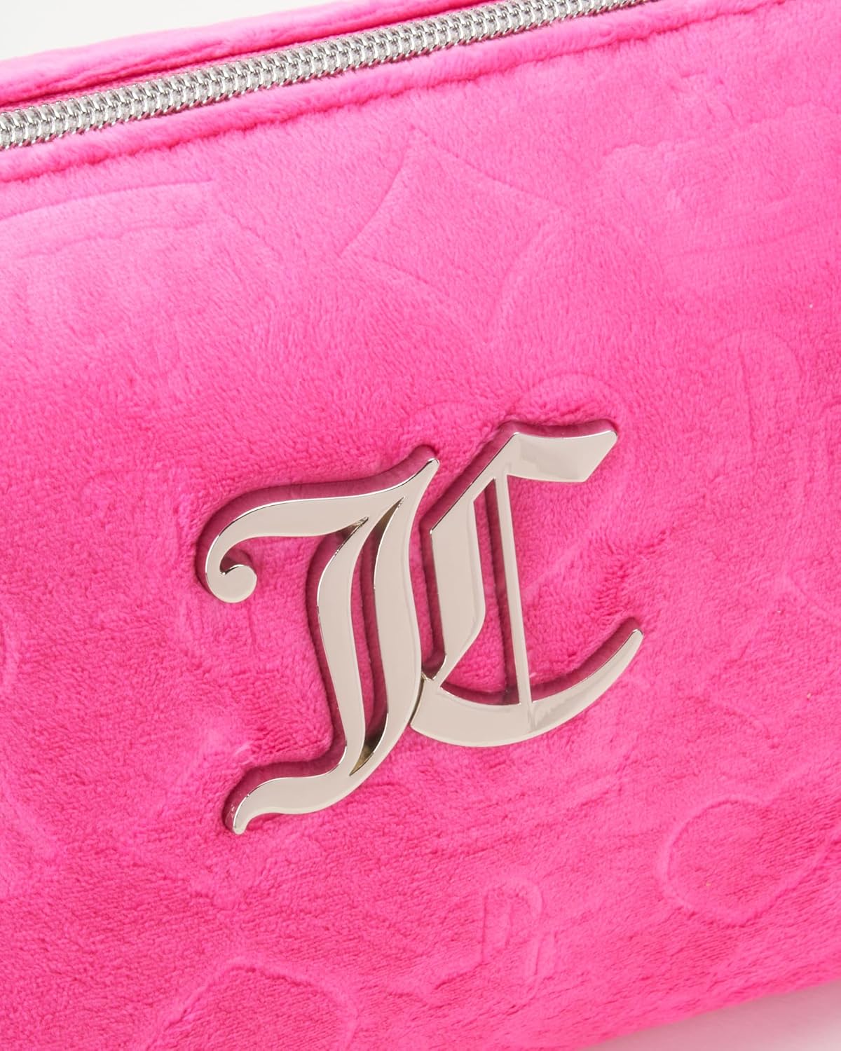 Juicy Couture Hot Pink Travel Makeup Toiletries Clutch Bag Compact Size - Image 3