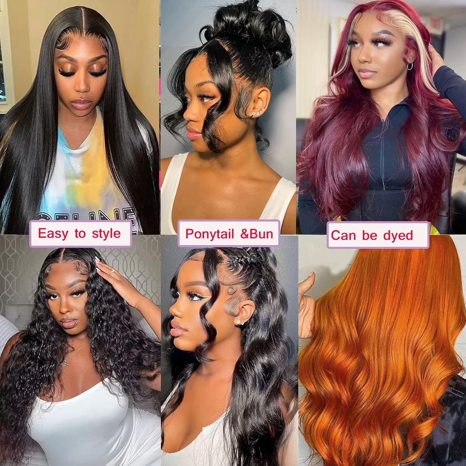 Lemoda 30 Inch 13x6 Body Wave Virgin Human Hair Lace Front Wig 210% Density - Image 7