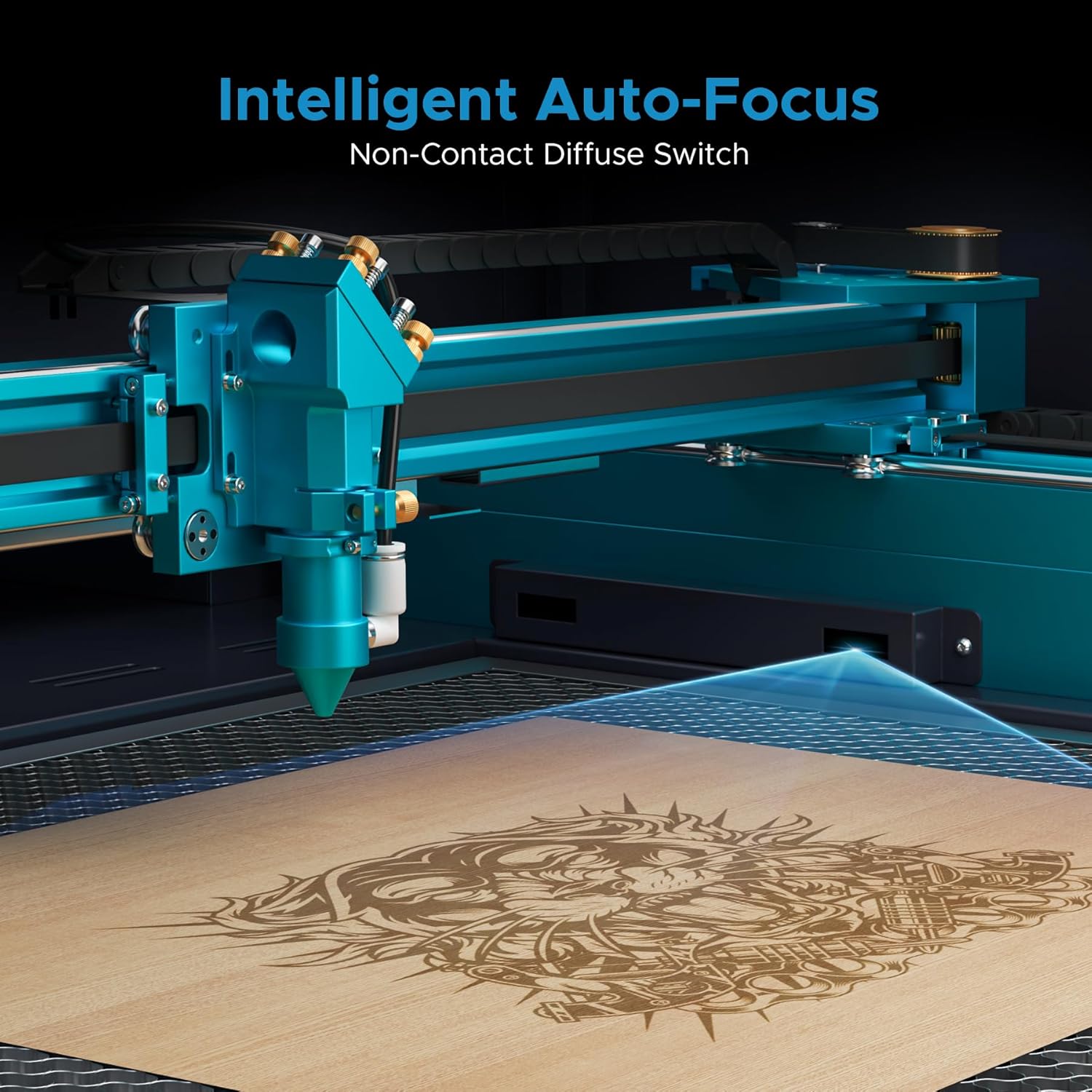 OMTech Pronto 130W CO2 Laser Engraver Cutter 51x35 Workspace Autofocus Air Assist - Image 4