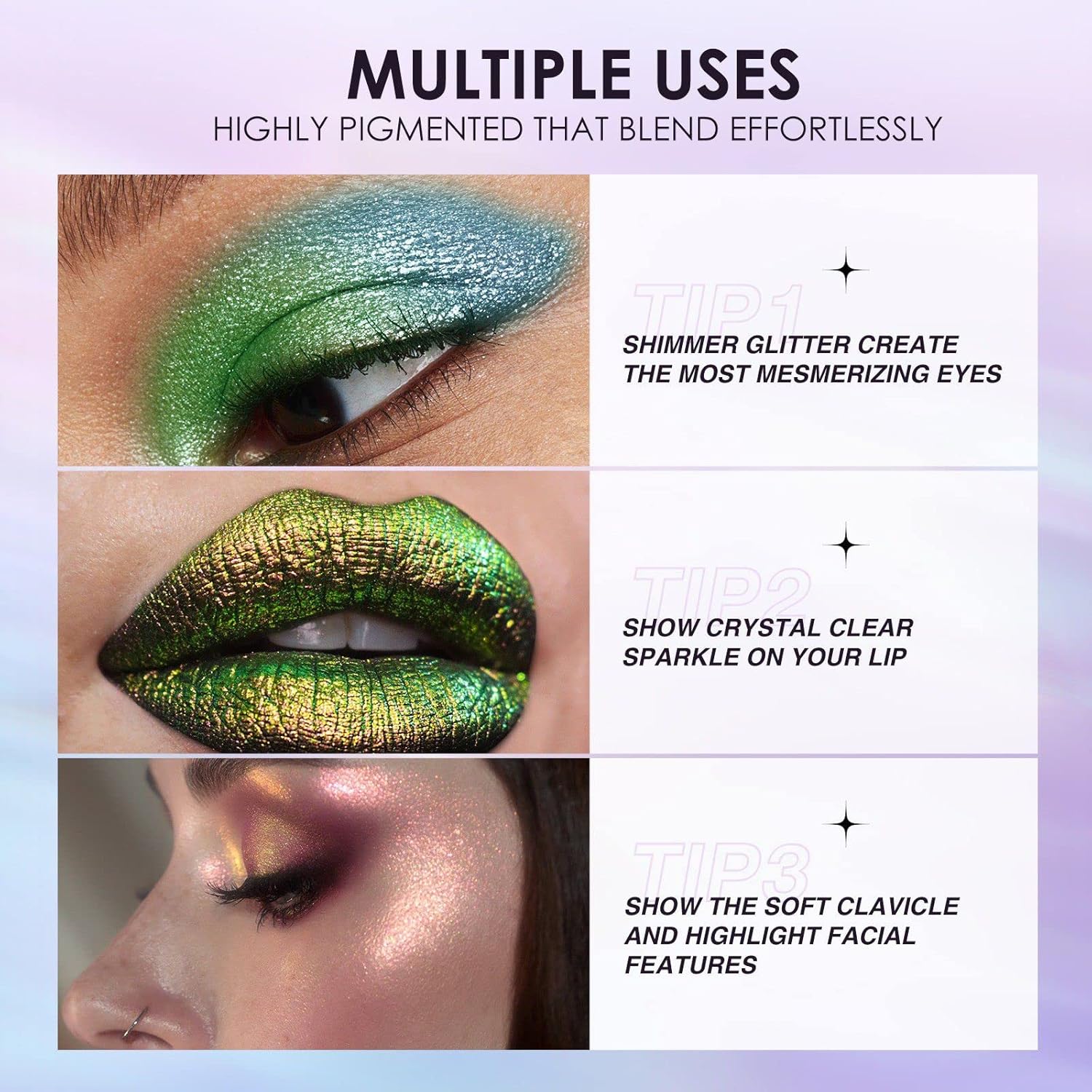 Chameleon Metallic Multichrome Liquid Glitter Eyeshadow 10ml Long-lasting No Creasing - Image 5