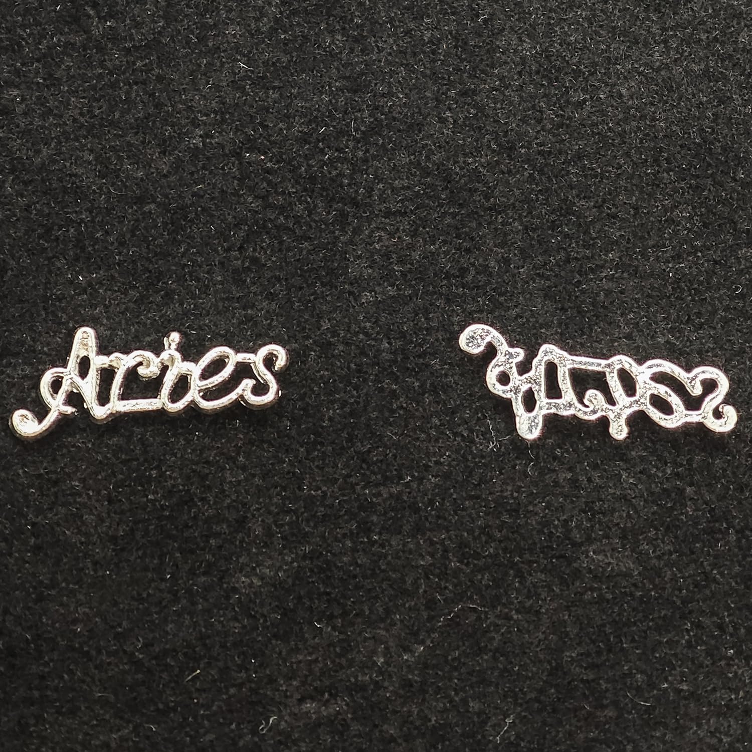 15pcs 3D Silver Zodiac Aries Nail Charms with 5 Signs and 10 Letter Studs for DIY Crafts - Image 8