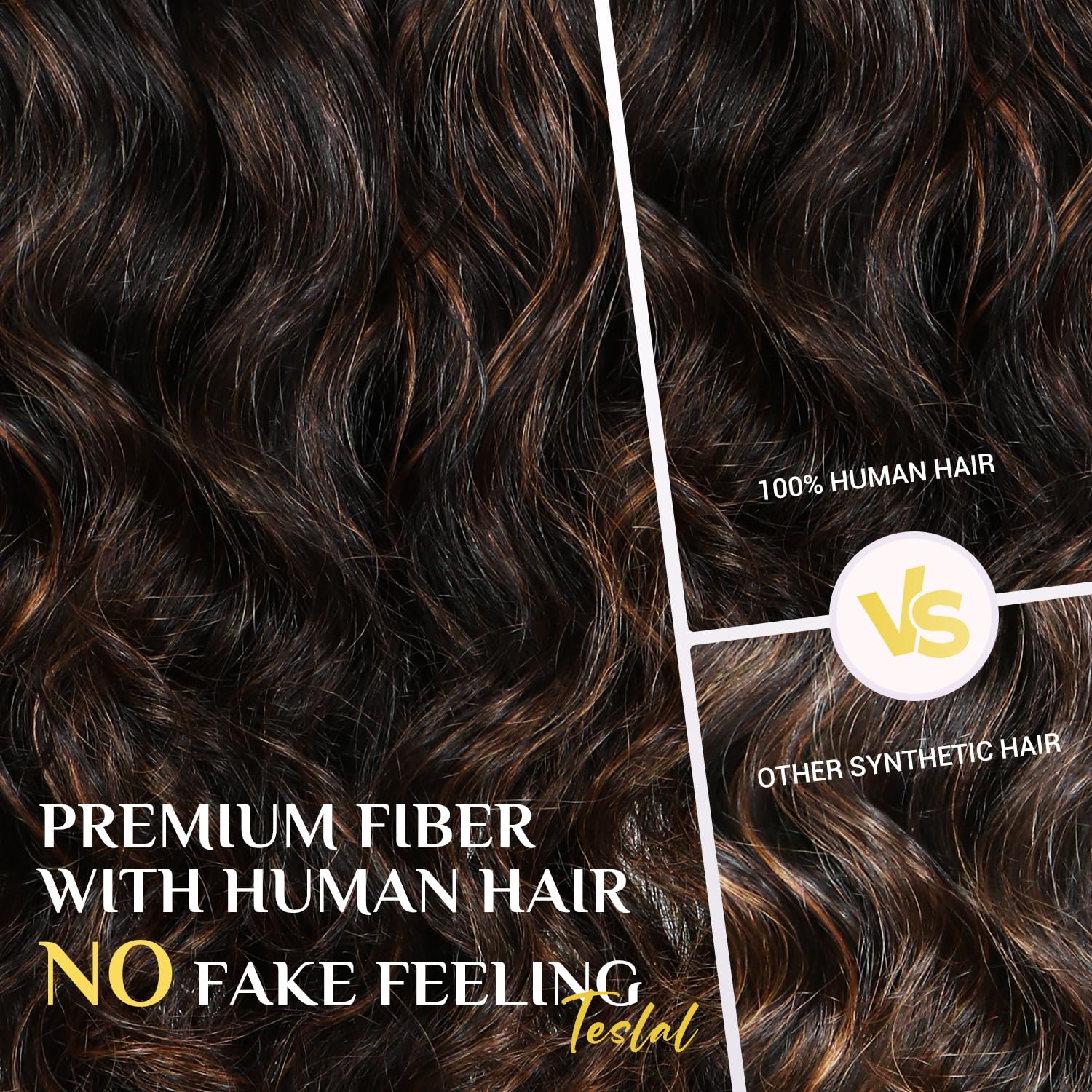 TESLAL 22 Inch 260% Density Body Wave Glueless Pre Cut Lace Wig with Highlights - Image 9
