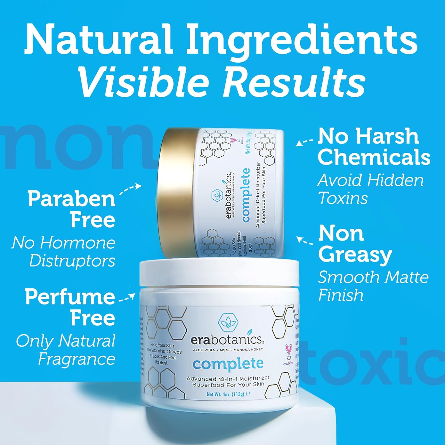 Era Organics Manuka Honey Face Cream 4 oz Daily Moisturizer for Sensitive Skin - Image 6