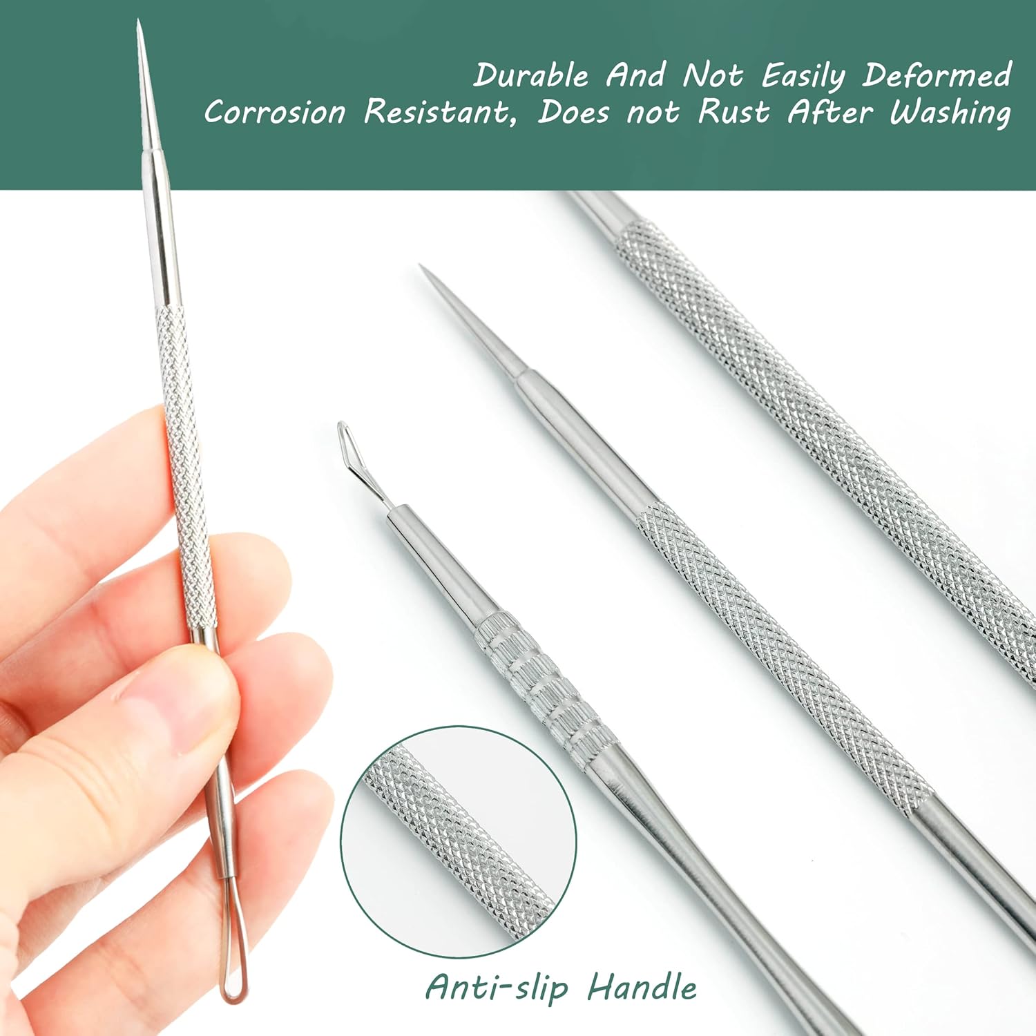 16 Piece Stainless Steel Blackhead Remover Tool Kit 2025 with Metal Case - Image 5