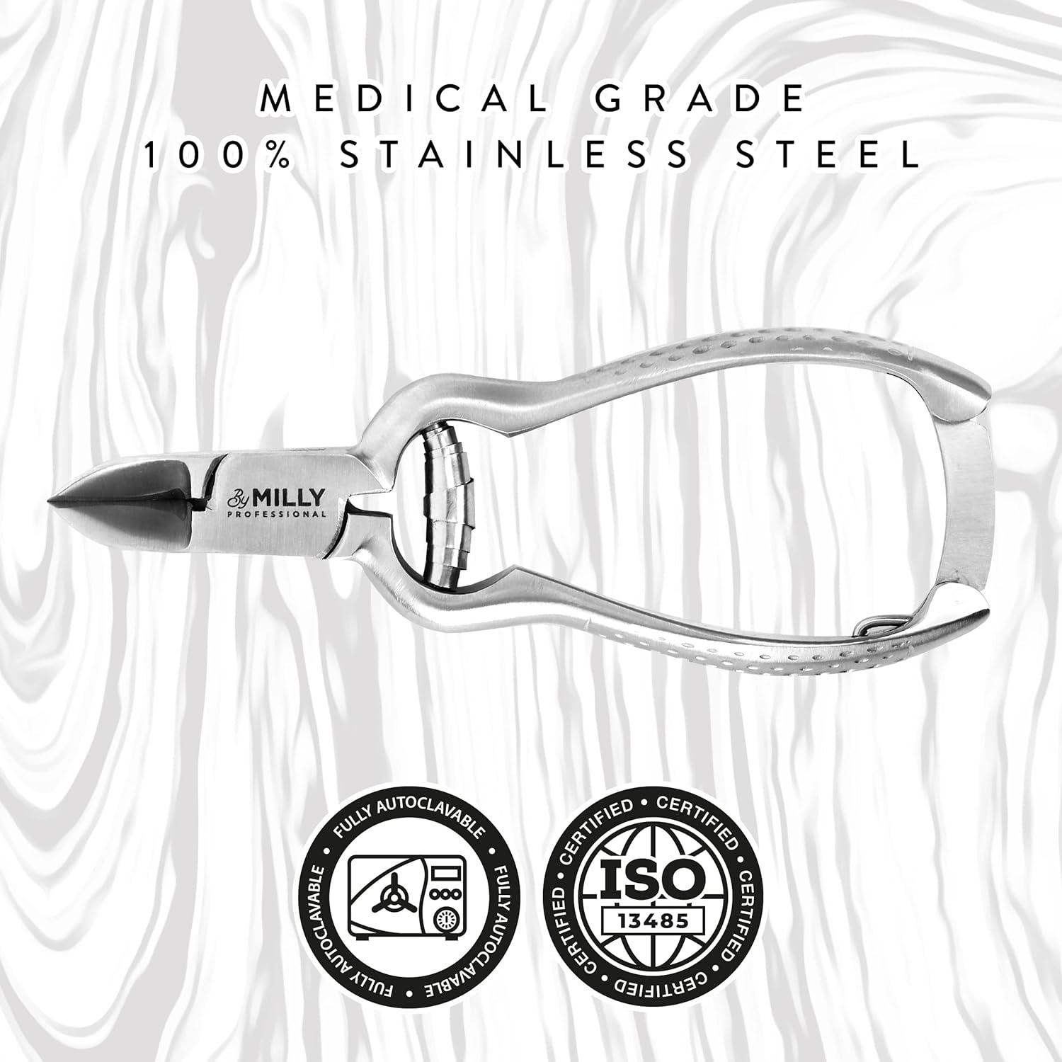 Heavy Duty High Carbon Stainless Steel Toenail Clippers for Thick Nails, Professional Grade - Image 4