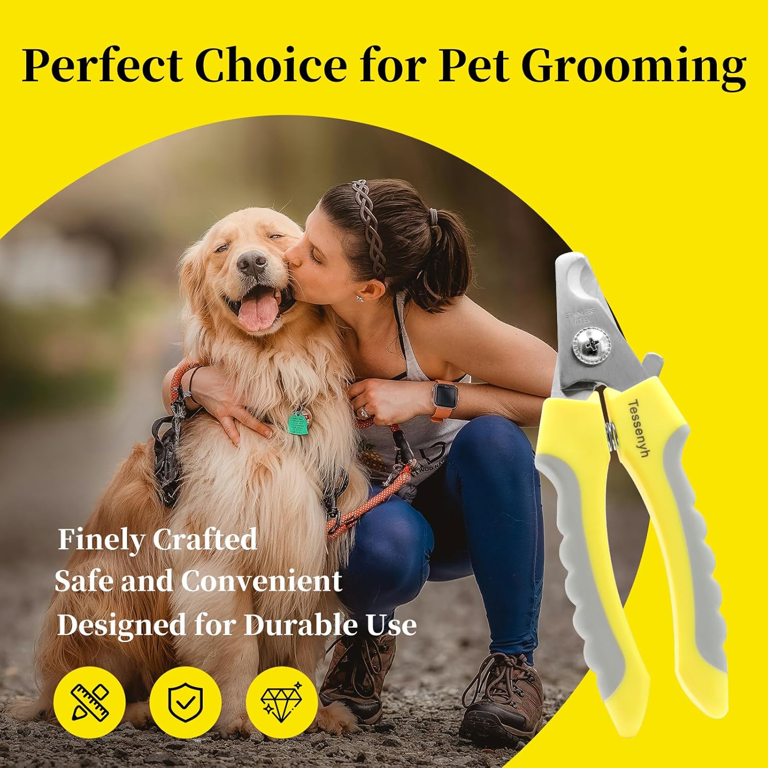 Heavy Duty Nail Clippers for Medium Large Dogs, Safety Lock Guard Included - Image 6