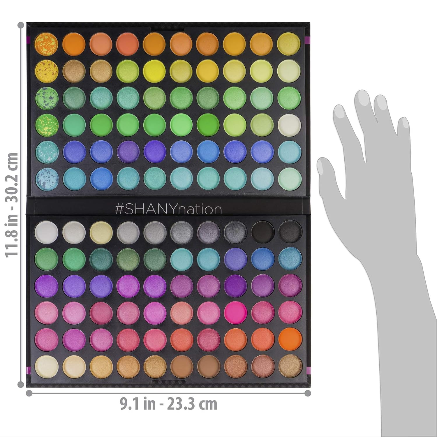 SHANY 120-Color Eyeshadow Palette Matte Shimmer Metallic Highly Pigmented New - Image 4