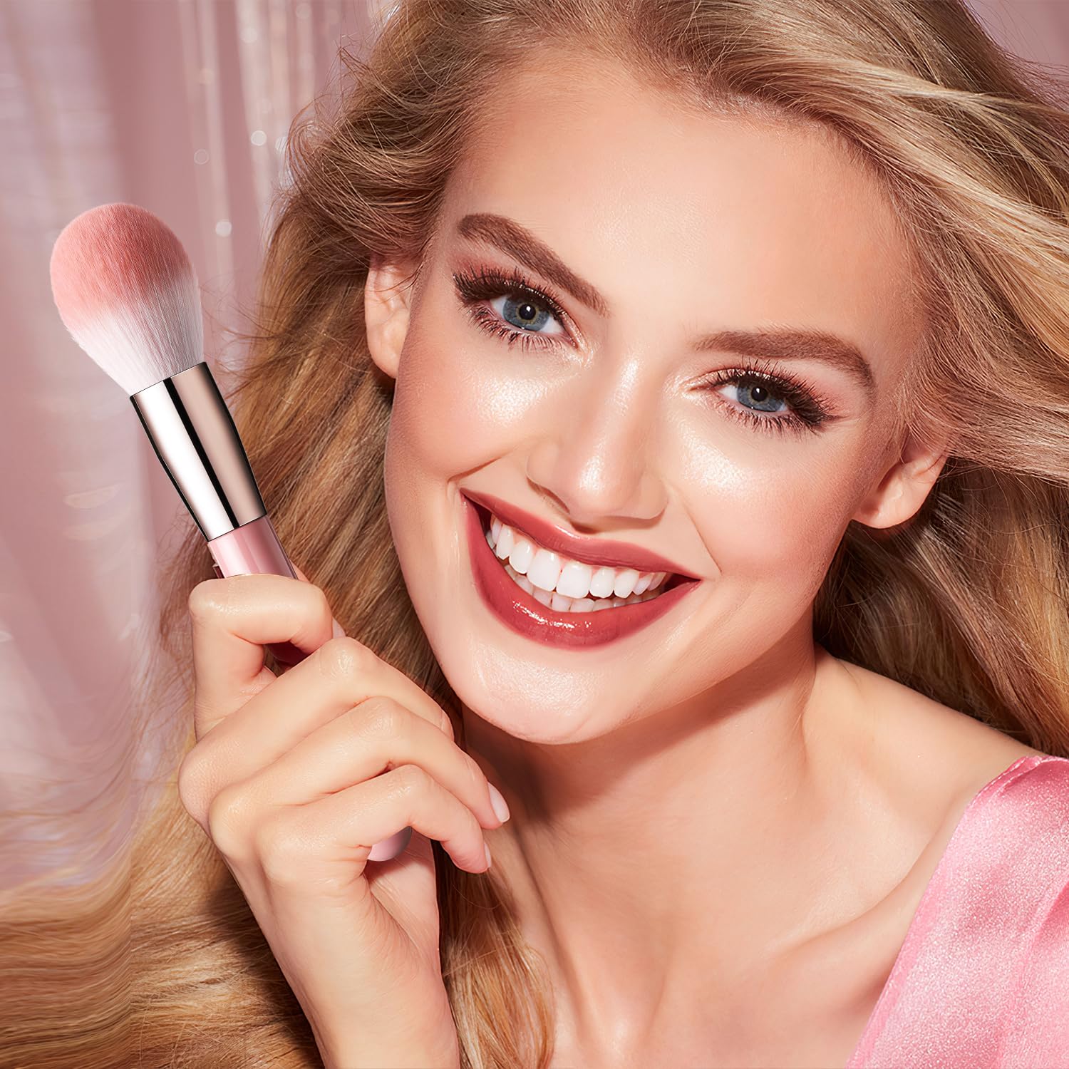EIGSHOW 15 Piece Professional Makeup Brush Set with Case, Premium Synthetic Bristles - Image 3