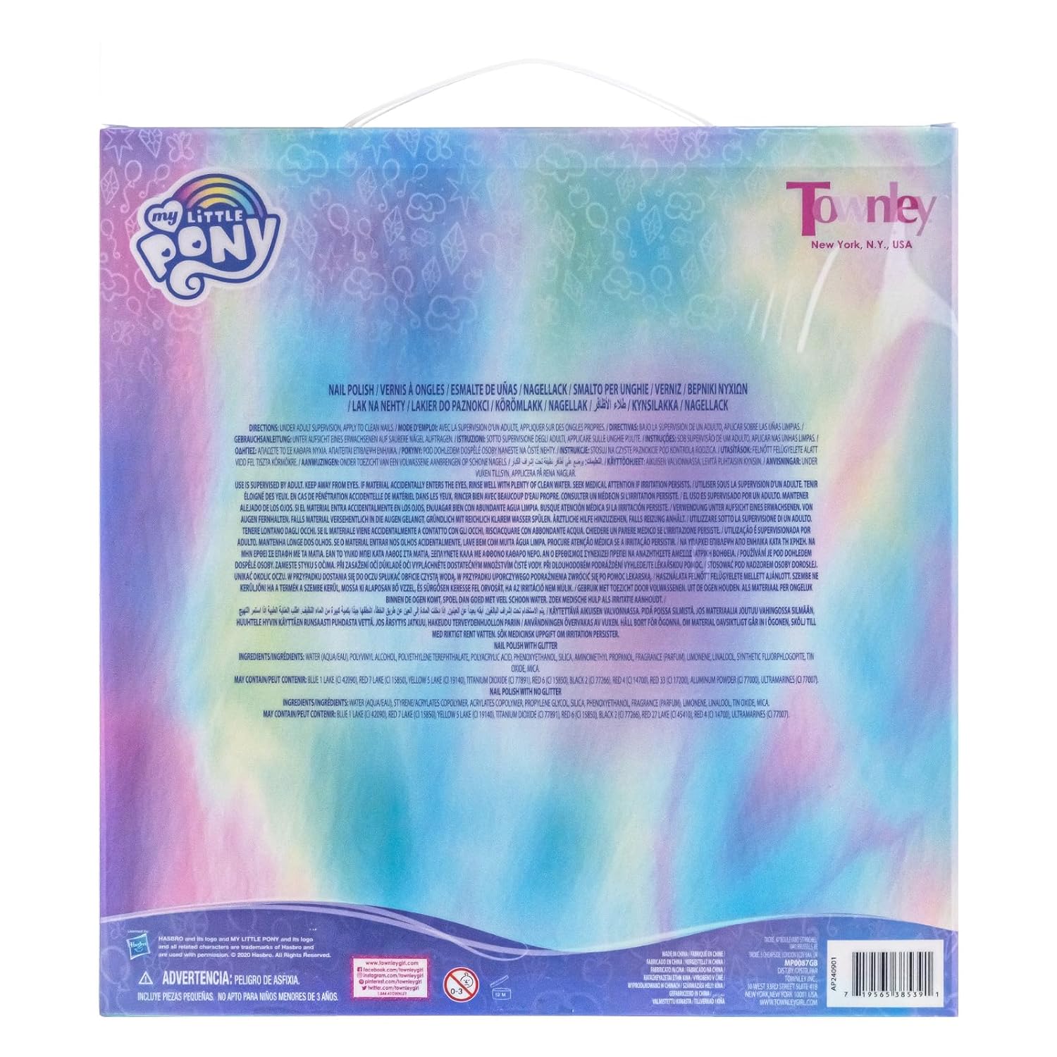 Townley Girl My Little Pony 18-Piece Non-Toxic Peel-Off Nail Polish Set for Kids Ages 3+ - Image 9