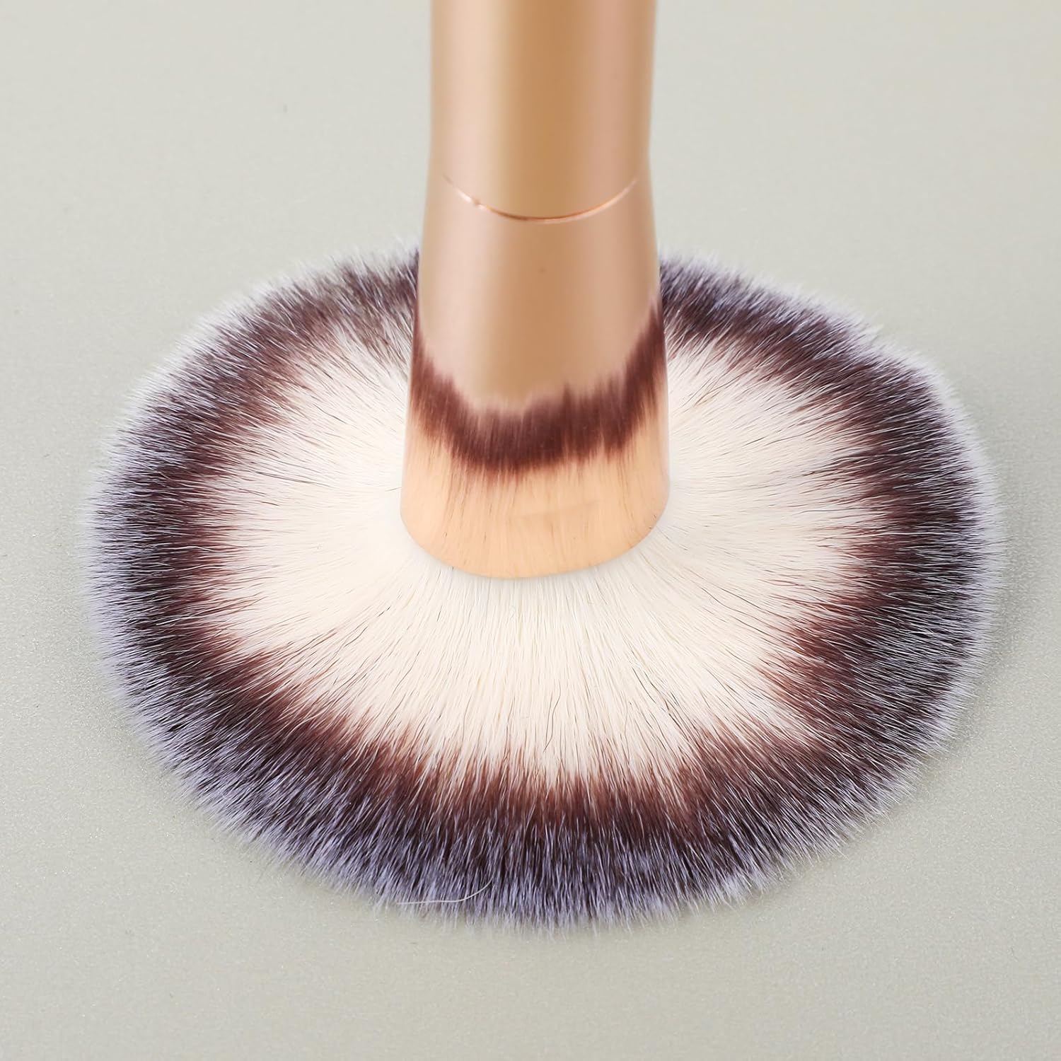 2 Pcs Double-Ended Foundation Concealer Makeup Brushes Liquid Cream Blush Gold - Image 6