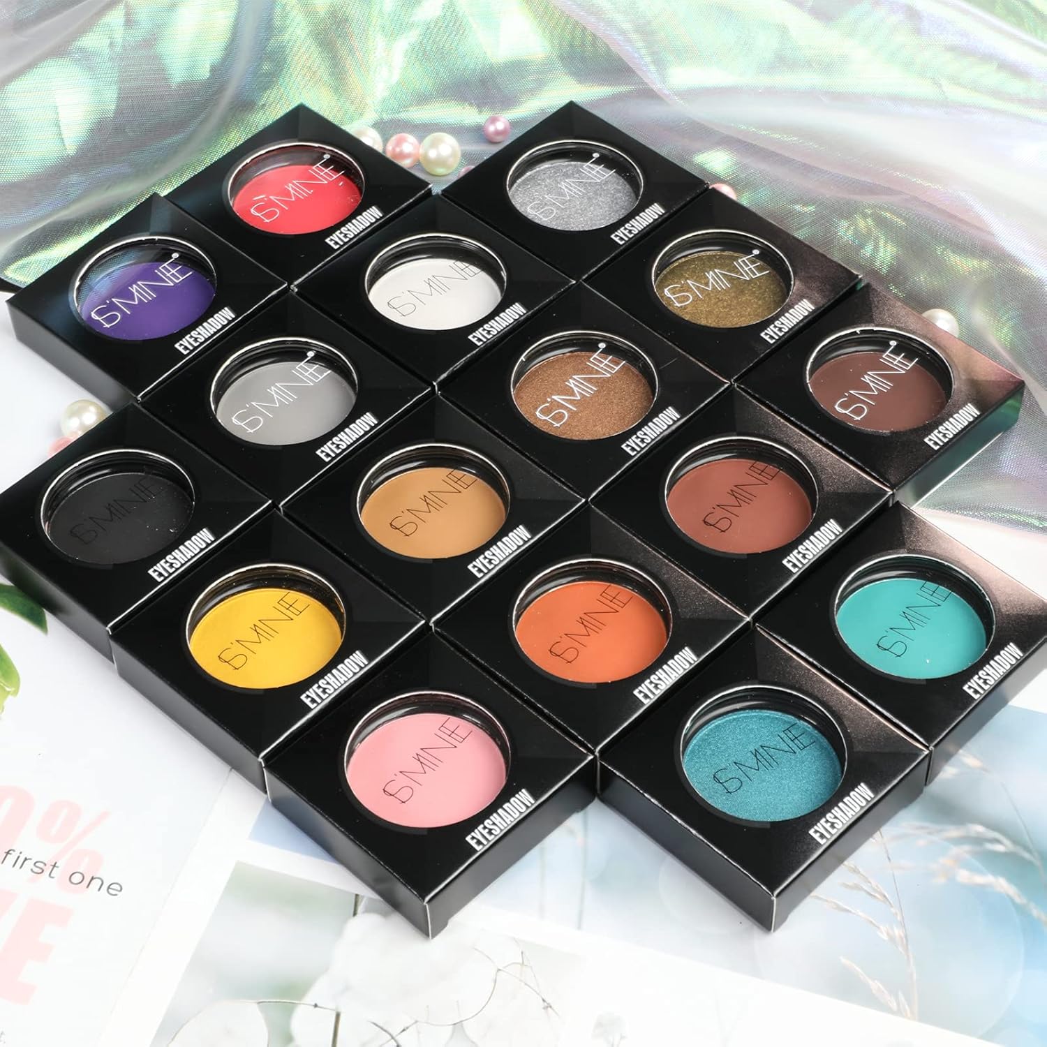 ISMINE 1g Matte Grey Single Eyeshadow Powder Palette High Pigment Longwear - Image 7