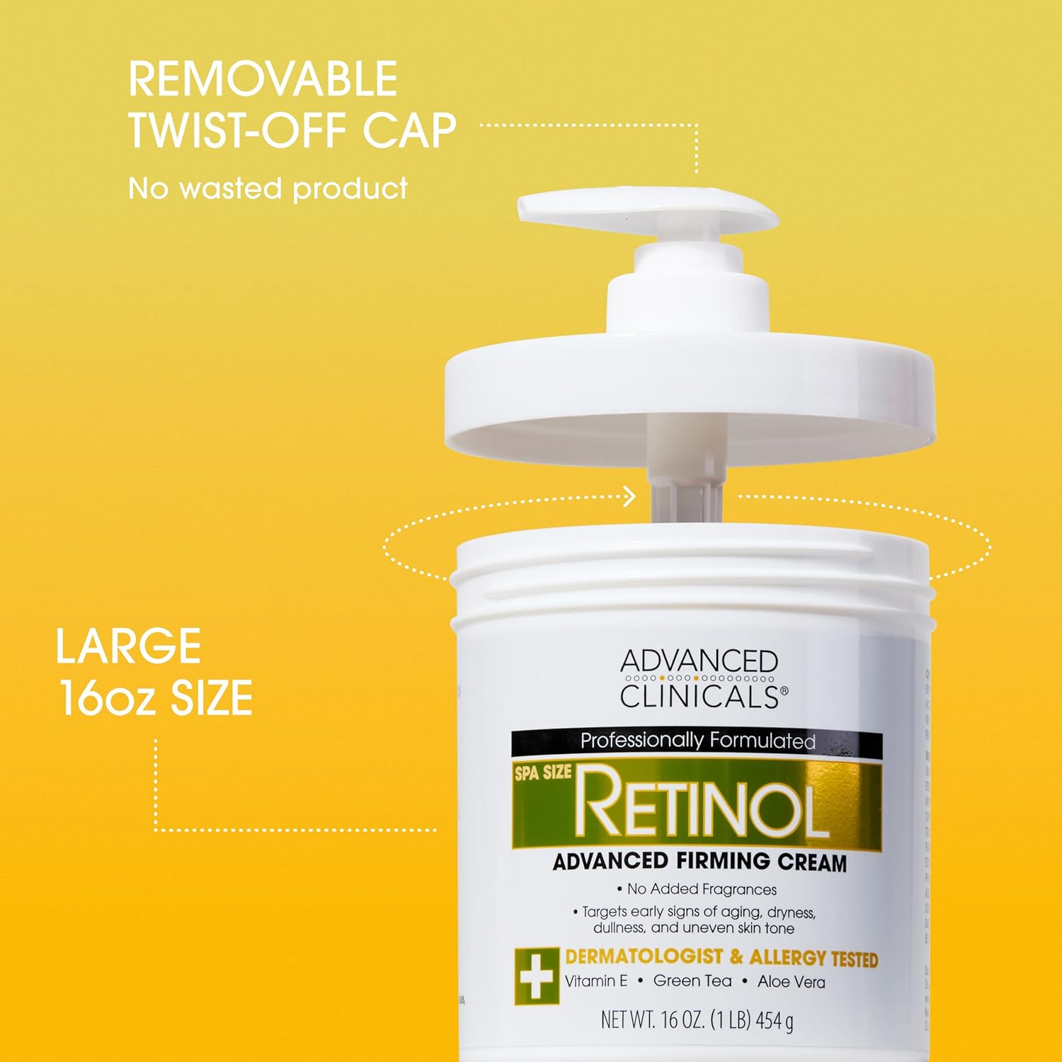 Advanced Clinicals Hyaluronic Acid Hydrating Cream & Retinol Firming Cream Set, 2oz Each - Image 2