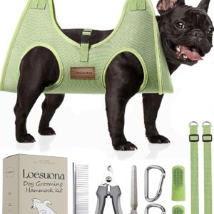 Dog Grooming Hammock – for Dogs Cat Grooming Hammock,Dog Sling for Nail Trimming with Dog Nail Clippers for Small Dogs,Dog Hammock for Nail Trim,Dog Hanging Harness for Nail Trimming