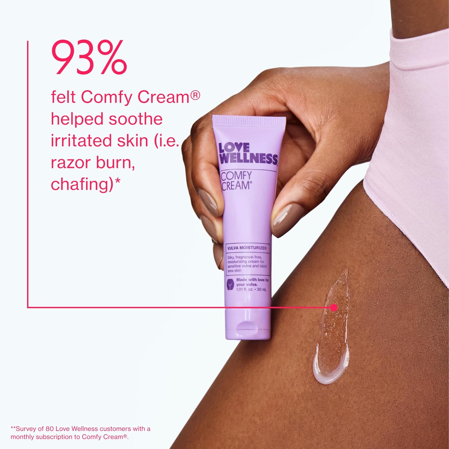 Love Wellness Comfy Cream 1.01 oz Daily Vulva Vaginal Moisturizer for Lasting Comfort - Image 7