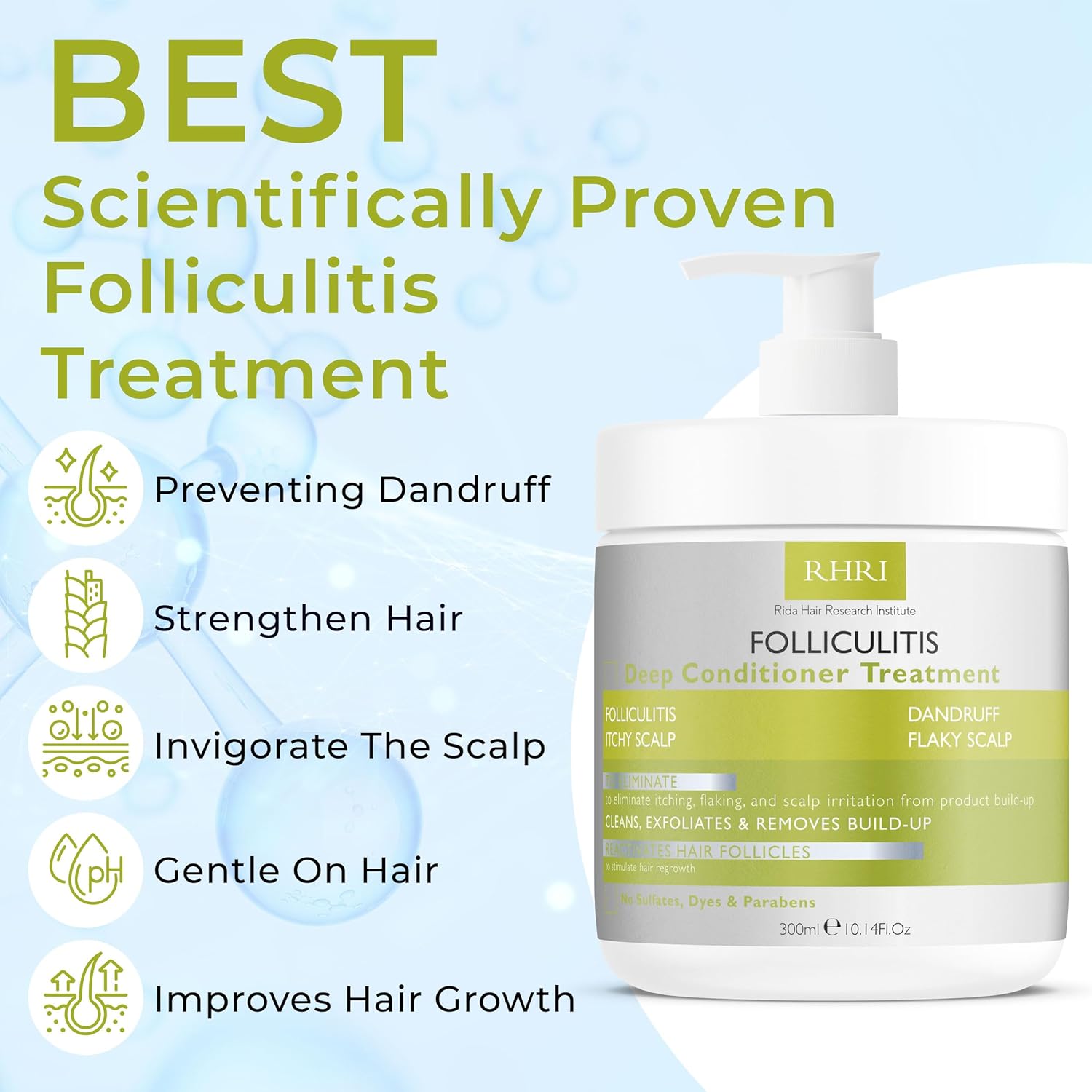 Deep Conditioner 8 oz for Folliculitis, Seborrheic Dermatitis, and Dandruff Scalp Treatment - Image 2