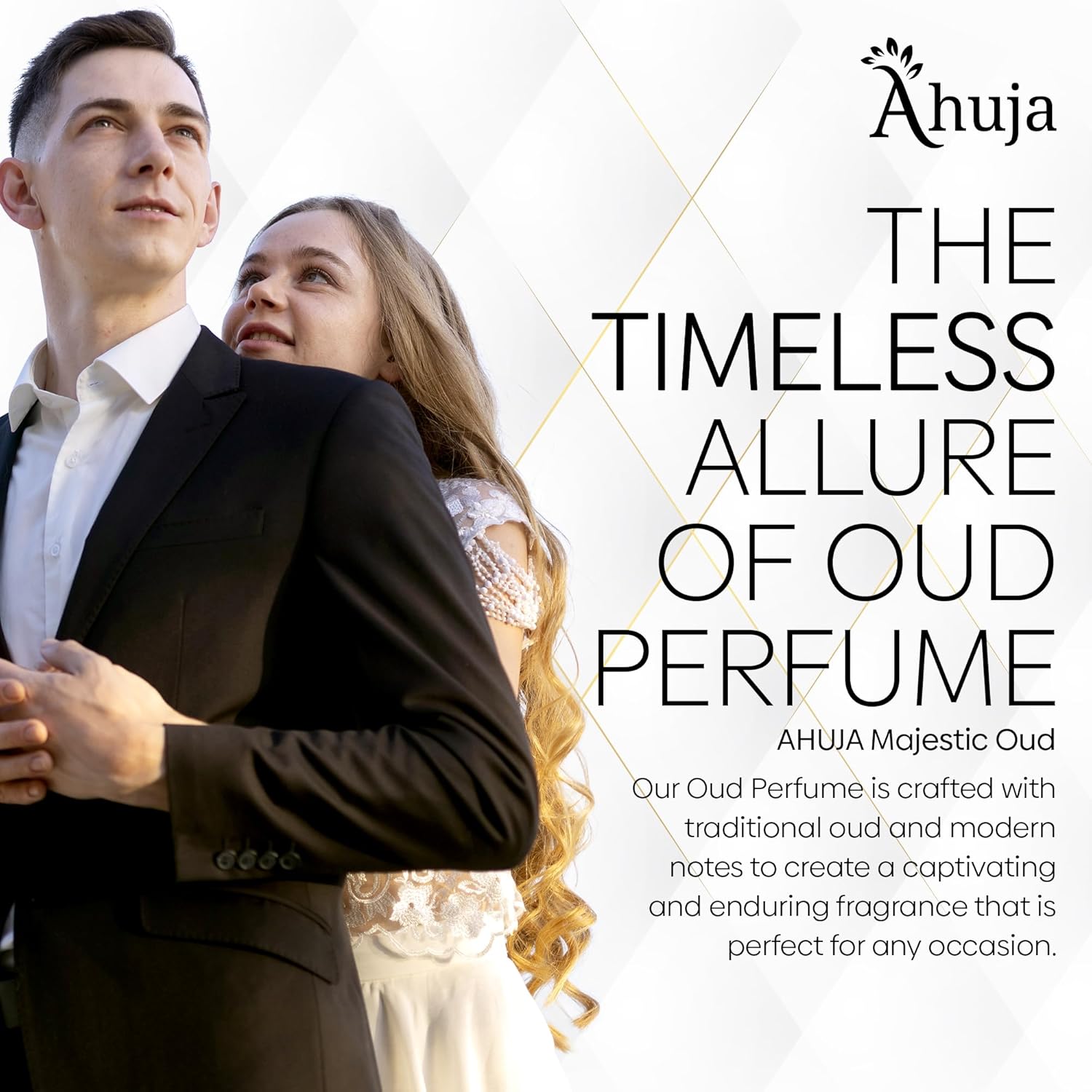 AHUJA Majestic Oud Eau De Parfum 3.4 fl oz Unisex Fragrance for Men and Women - Image 3