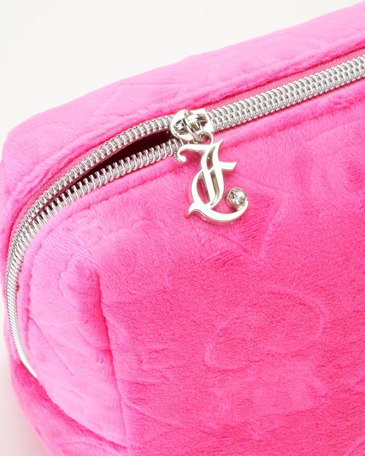 Juicy Couture Hot Pink Travel Makeup Toiletries Clutch Bag Compact Size - Image 4