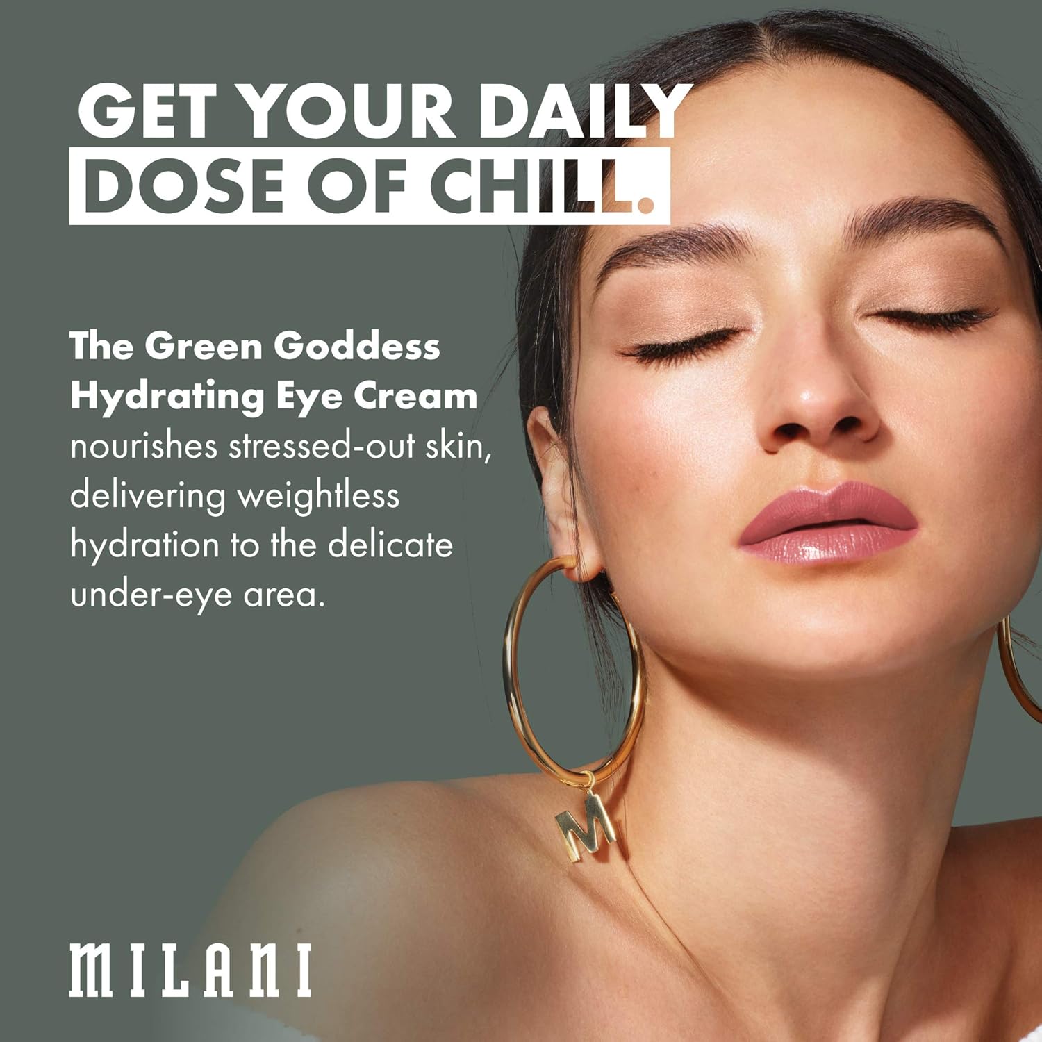 Milani Green Goddess 0.51 Fl.Oz. Hydrating Eye Cream for All Skin Types - Image 4