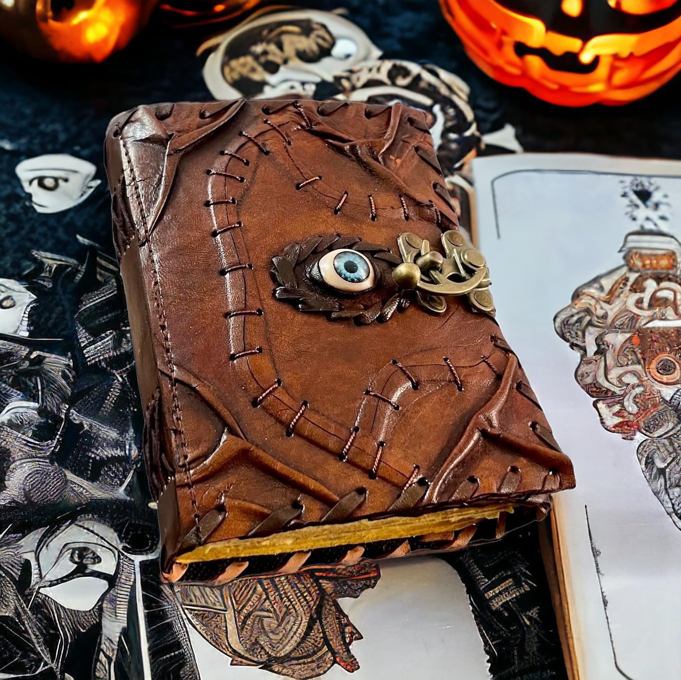 Hocus Pocus Authentic Book of Spells with Lock Halloween Decor Witchy Gifts - Image 7