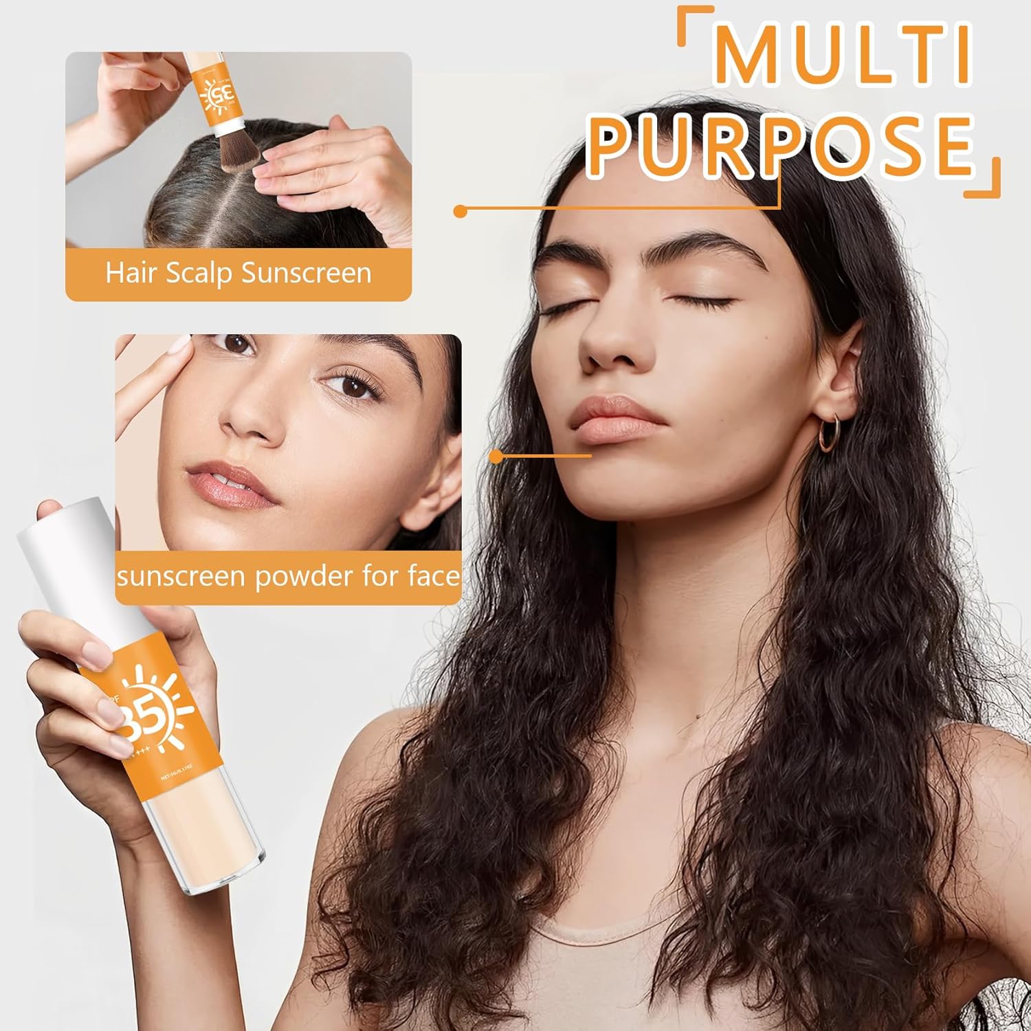Translucent Mineral Sunscreen Powder SPF 35 Oil Control Matte Finish for Face - Image 5