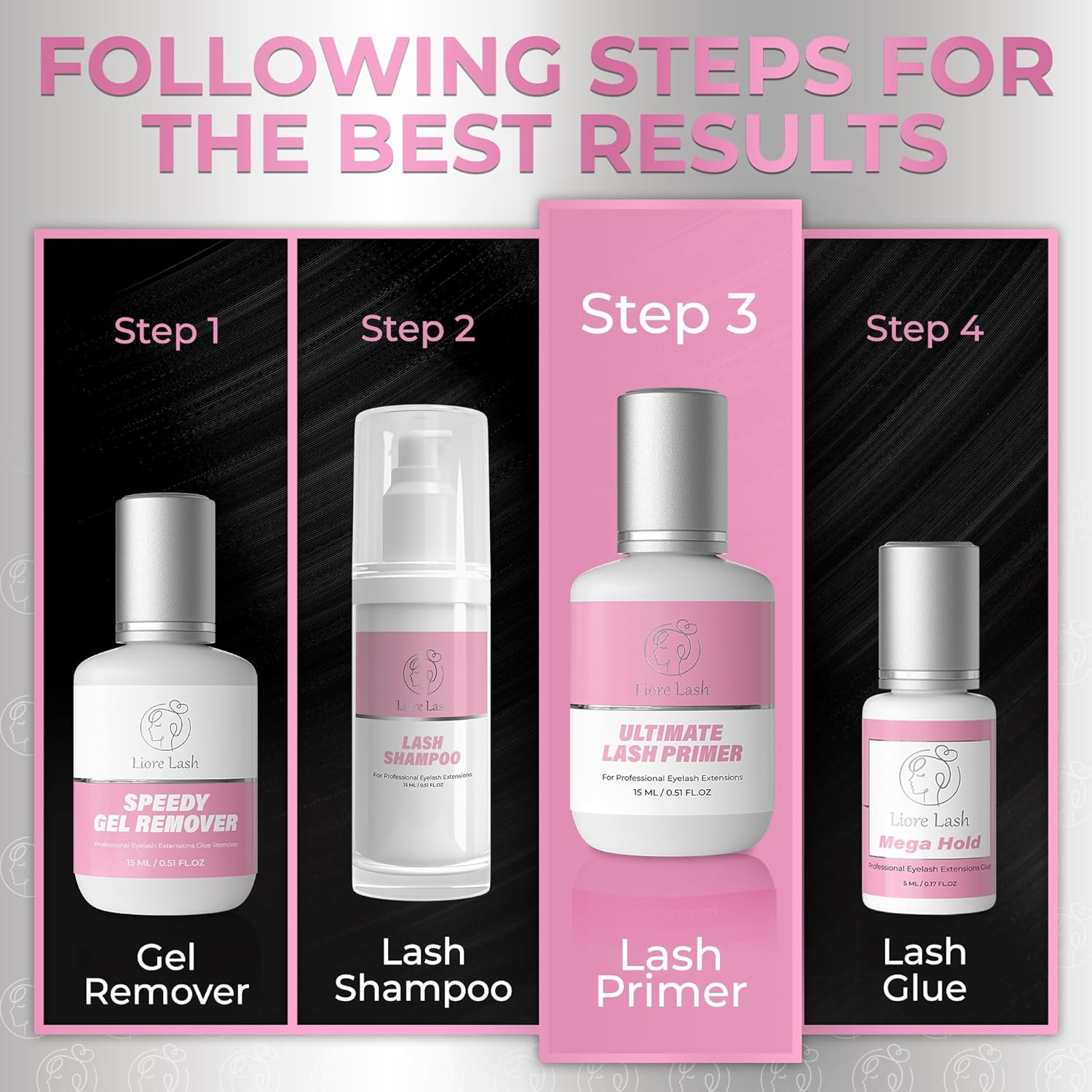 Longer Glue Retention Eyelash Extension Primer, 100ml Pretreatment Solution for Lashes - Image 7