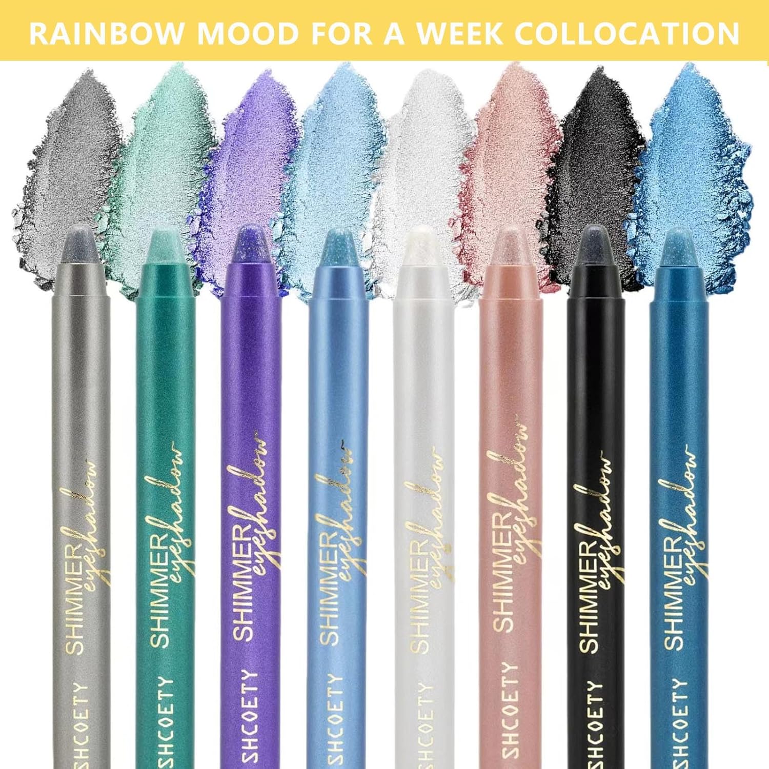 Light Blue Waterproof Creamy Eyeshadow Pencil 0.12 oz Highlighter Liner Brightener - Image 6