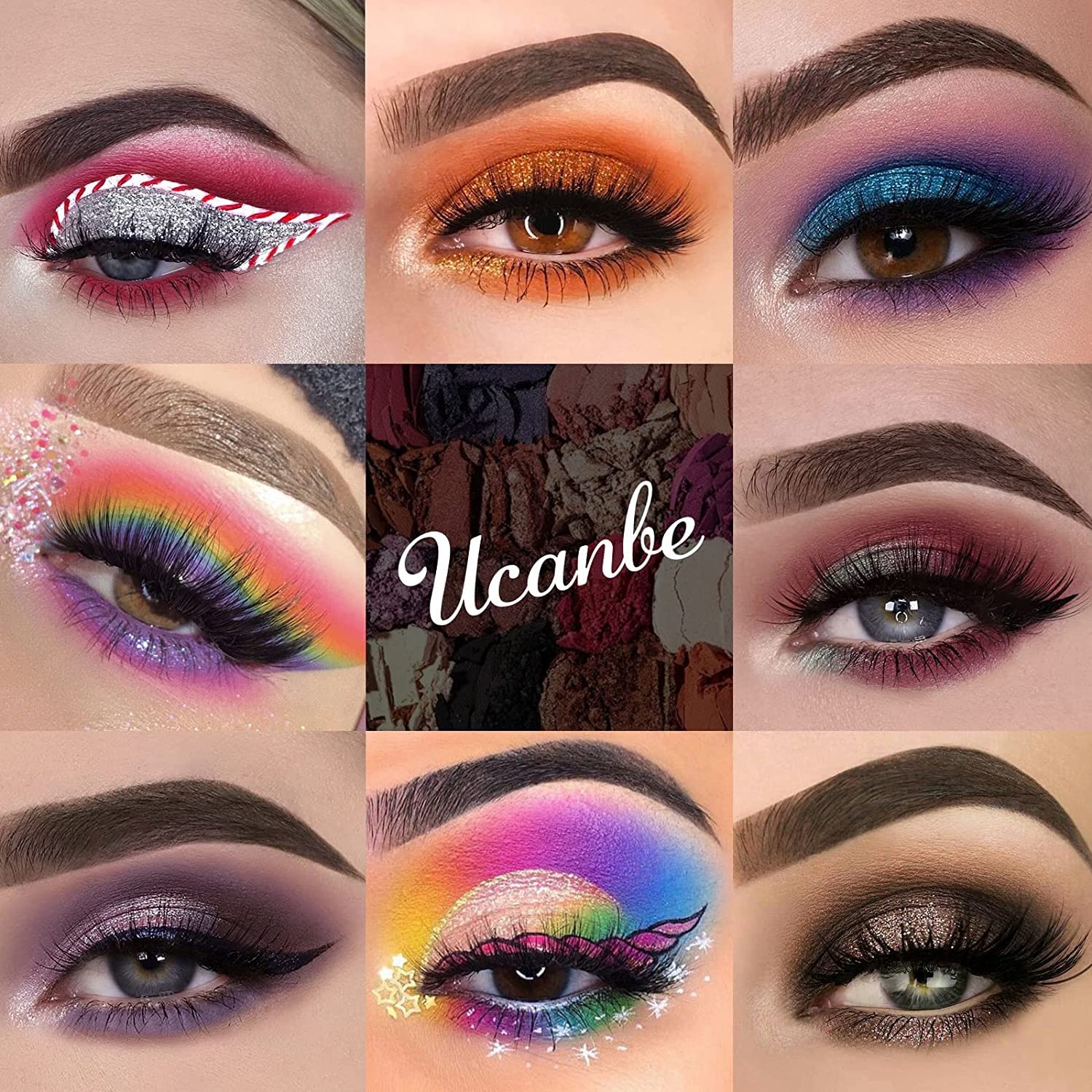 UCANBE 86 Colors Nude Eyeshadow Palette with 15 Makeup Brushes Set, Waterproof and Long Lasting - Image 4