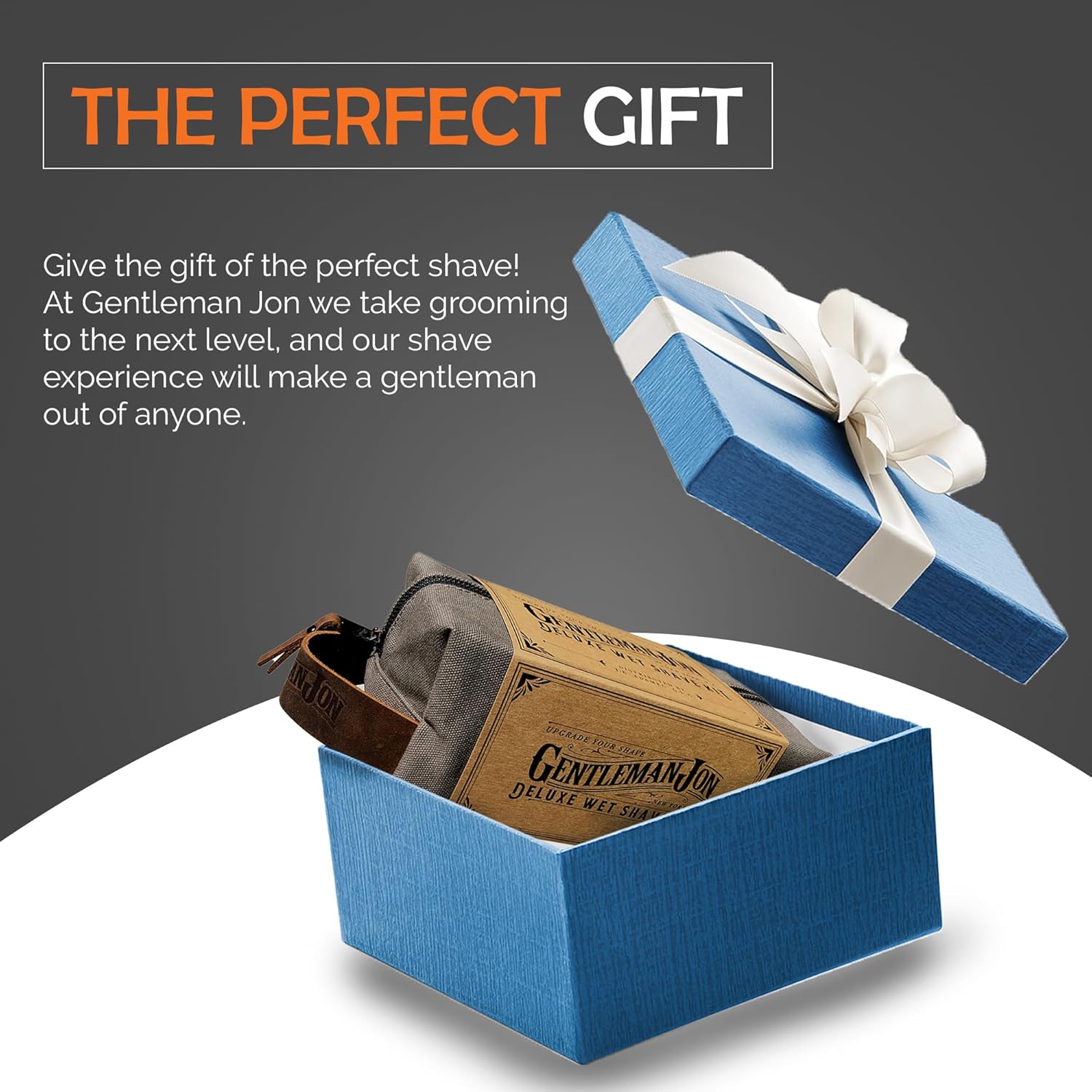 Deluxe Vintage Wet Shave Grooming Set for Men with Safety Razor, Brush, and Dopp Kit - Image 4