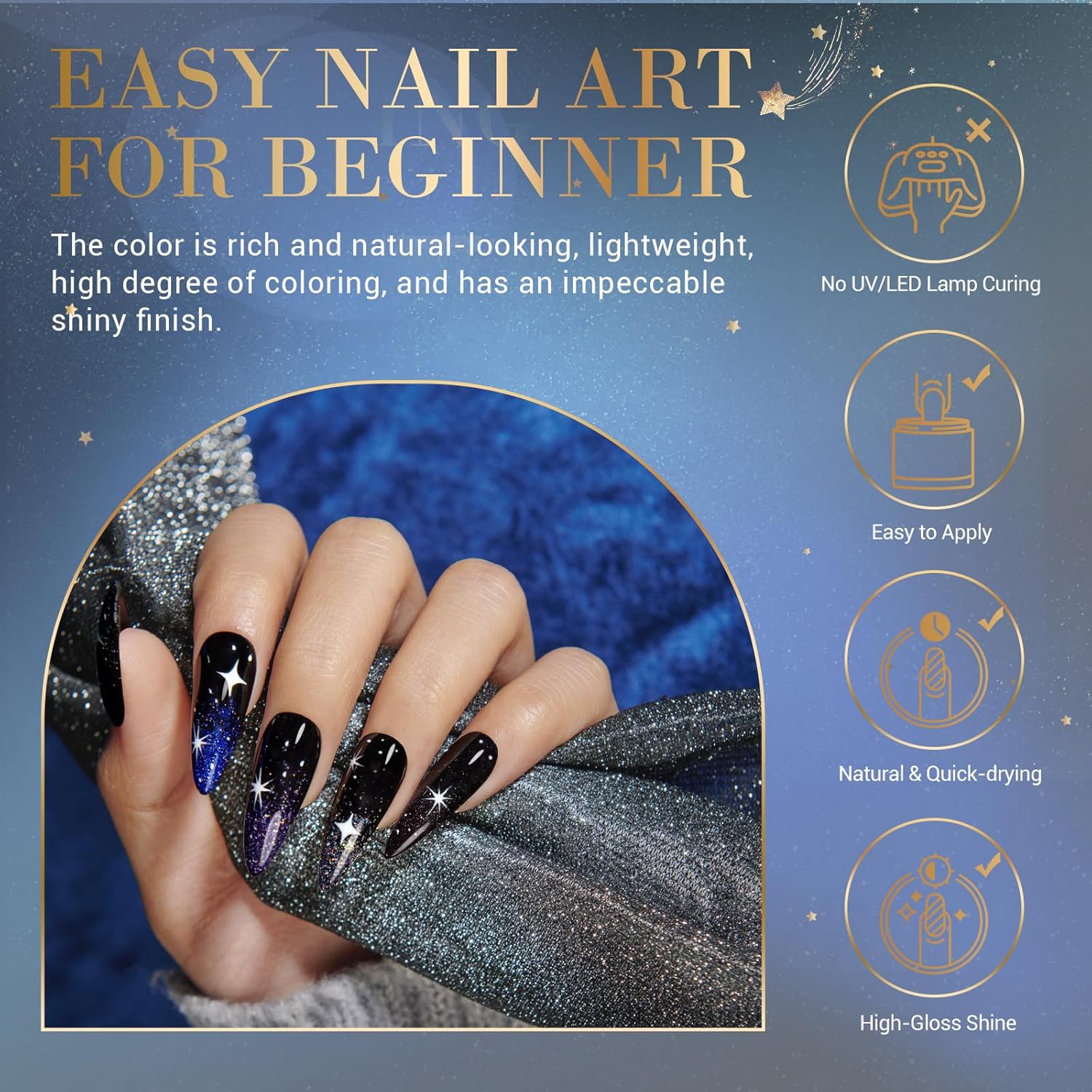 AZUREBEAUTY 20 Color Dip Powder Nail Kit with Color Changing Glitter Liquid - Image 4