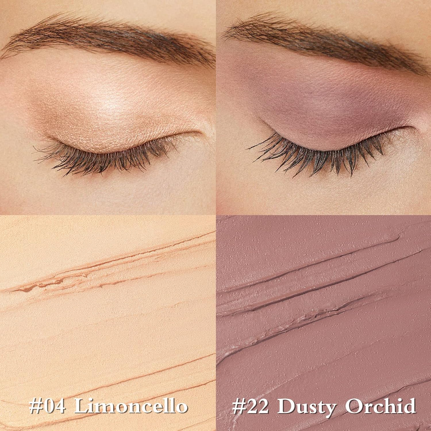 FOCALLURE 2-Piece Shimmer Matte Cream Eyeshadow Stick Set with Built-in Blending Brush - Image 3
